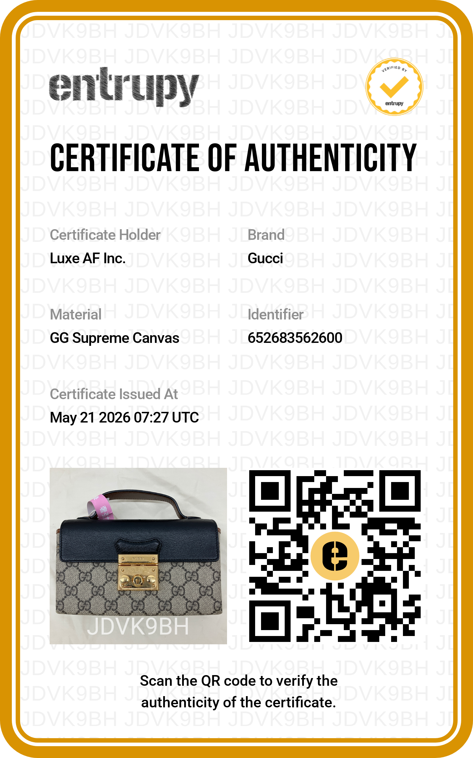 Gucci Padlock GG Canvas & Black Leather Top Handle Shoulder Bag GG1045