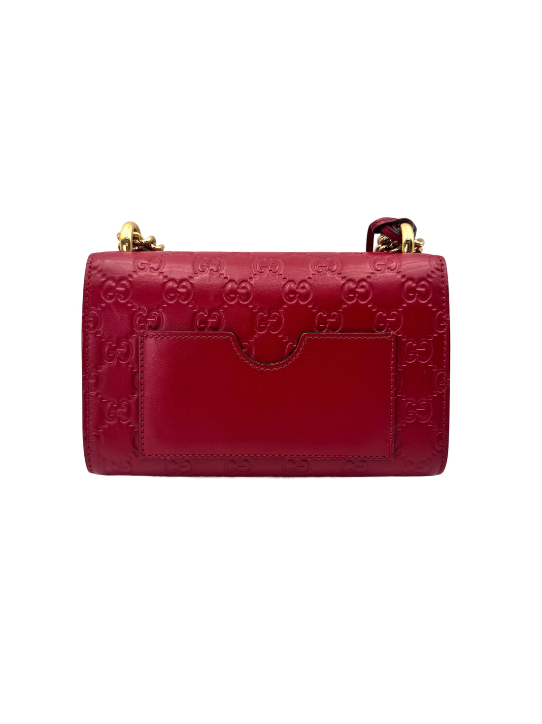 Gucci Padlock Red Guccissima Leather Shoulder Bag GG1046