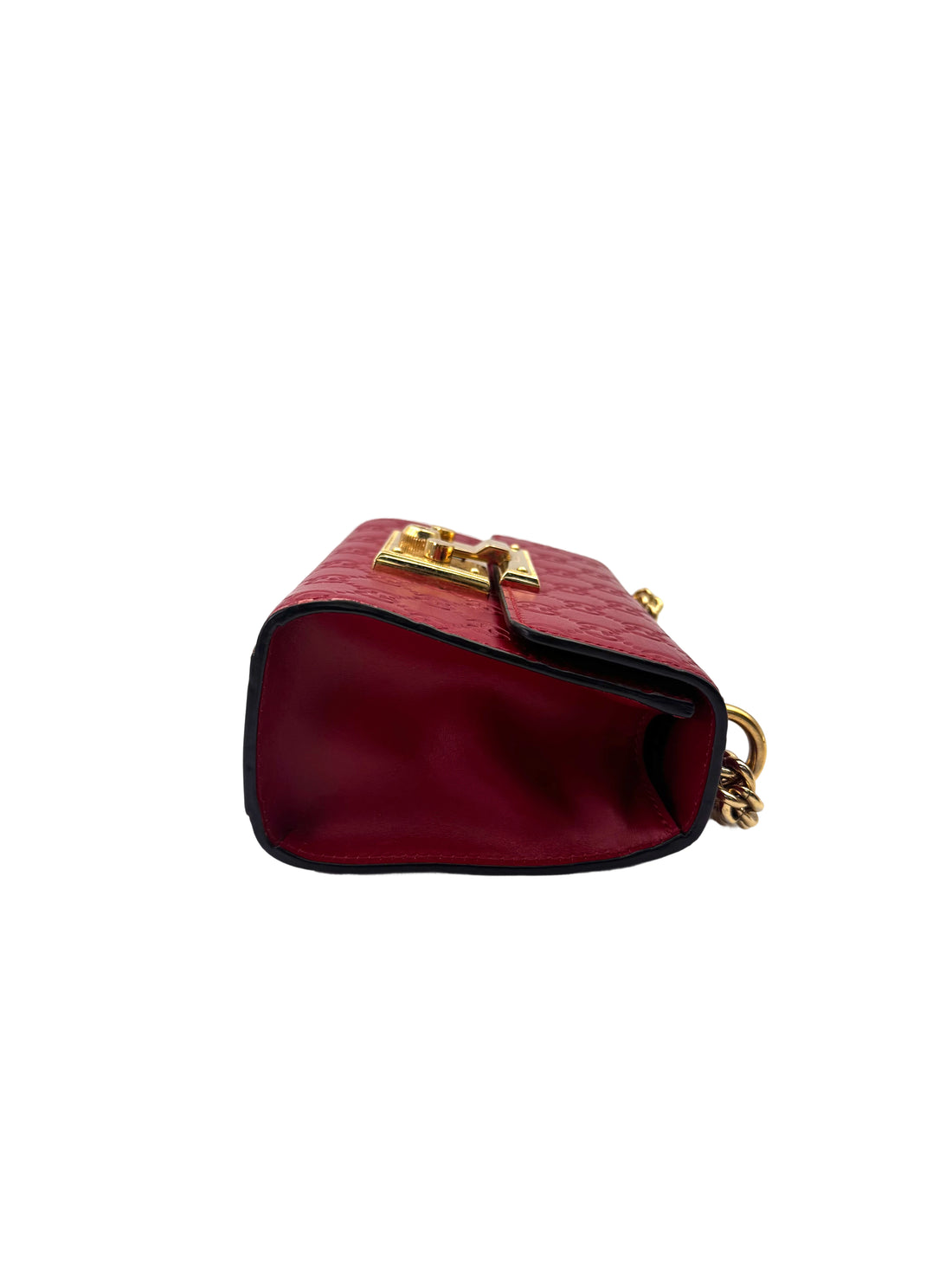 Gucci Padlock Red Guccissima Leather Shoulder Bag GG1046