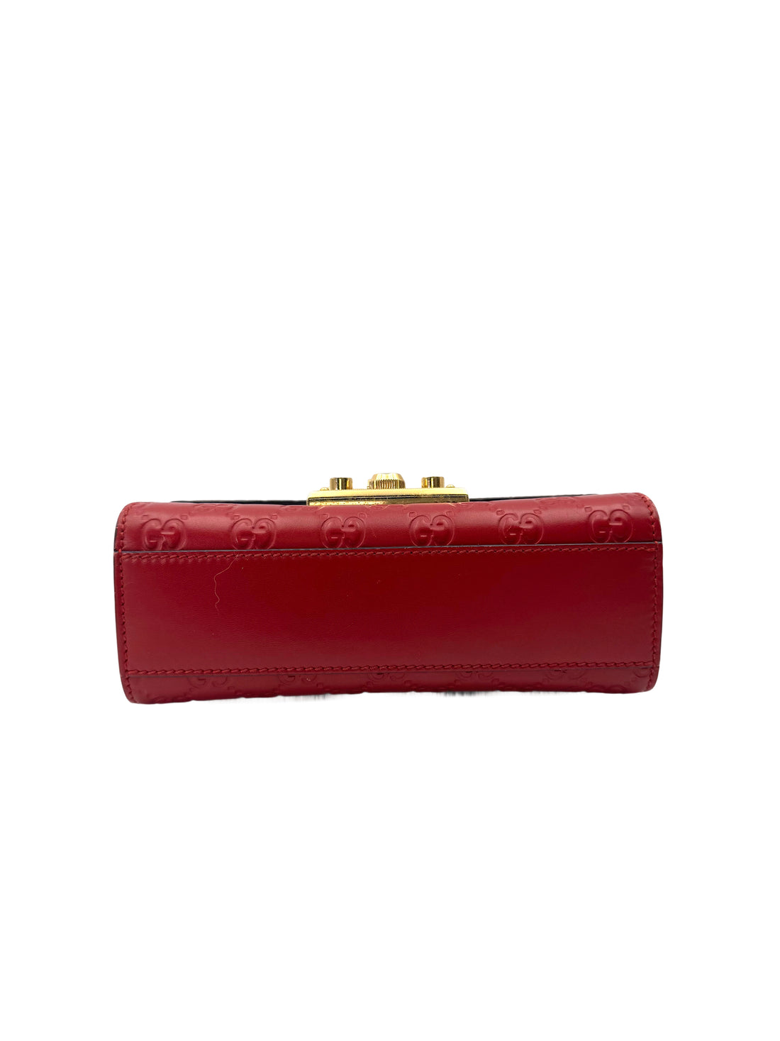 Gucci Padlock Red Guccissima Leather Shoulder Bag GG1046