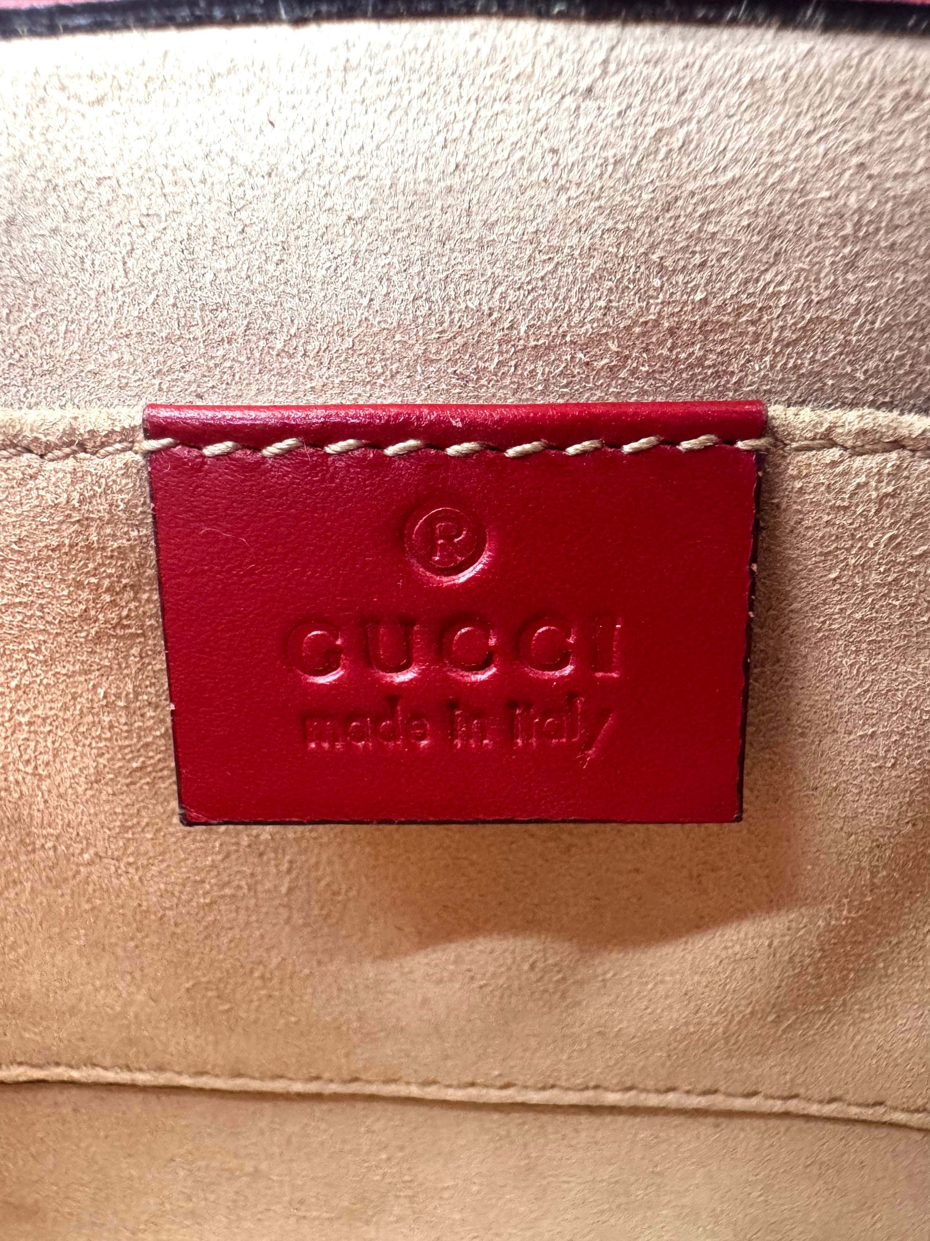 Gucci Padlock Red Guccissima Leather Shoulder Bag GG1046