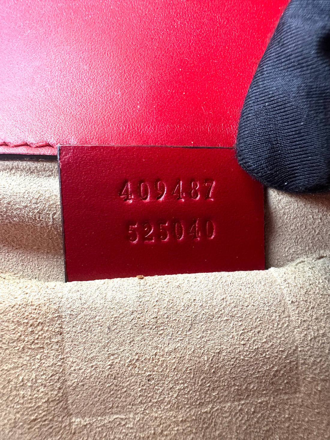 Gucci Padlock Red Guccissima Leather Shoulder Bag GG1046