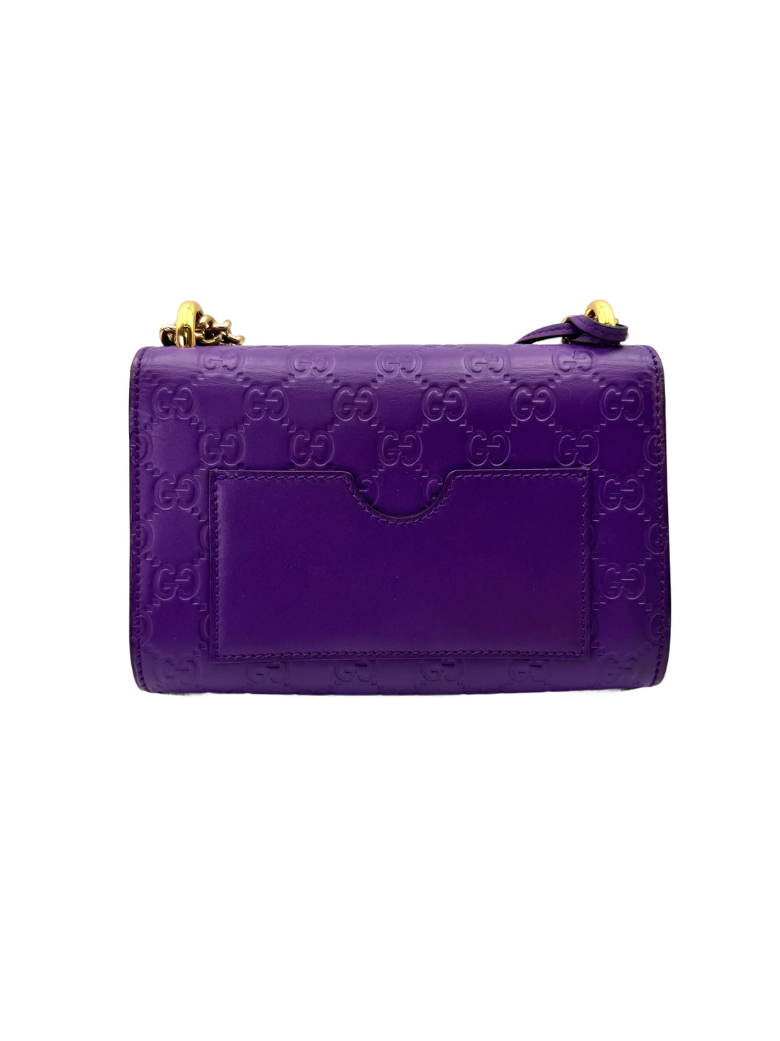 Gucci Padlock Purple Guccissima Leather Shoulder Bag GG1043