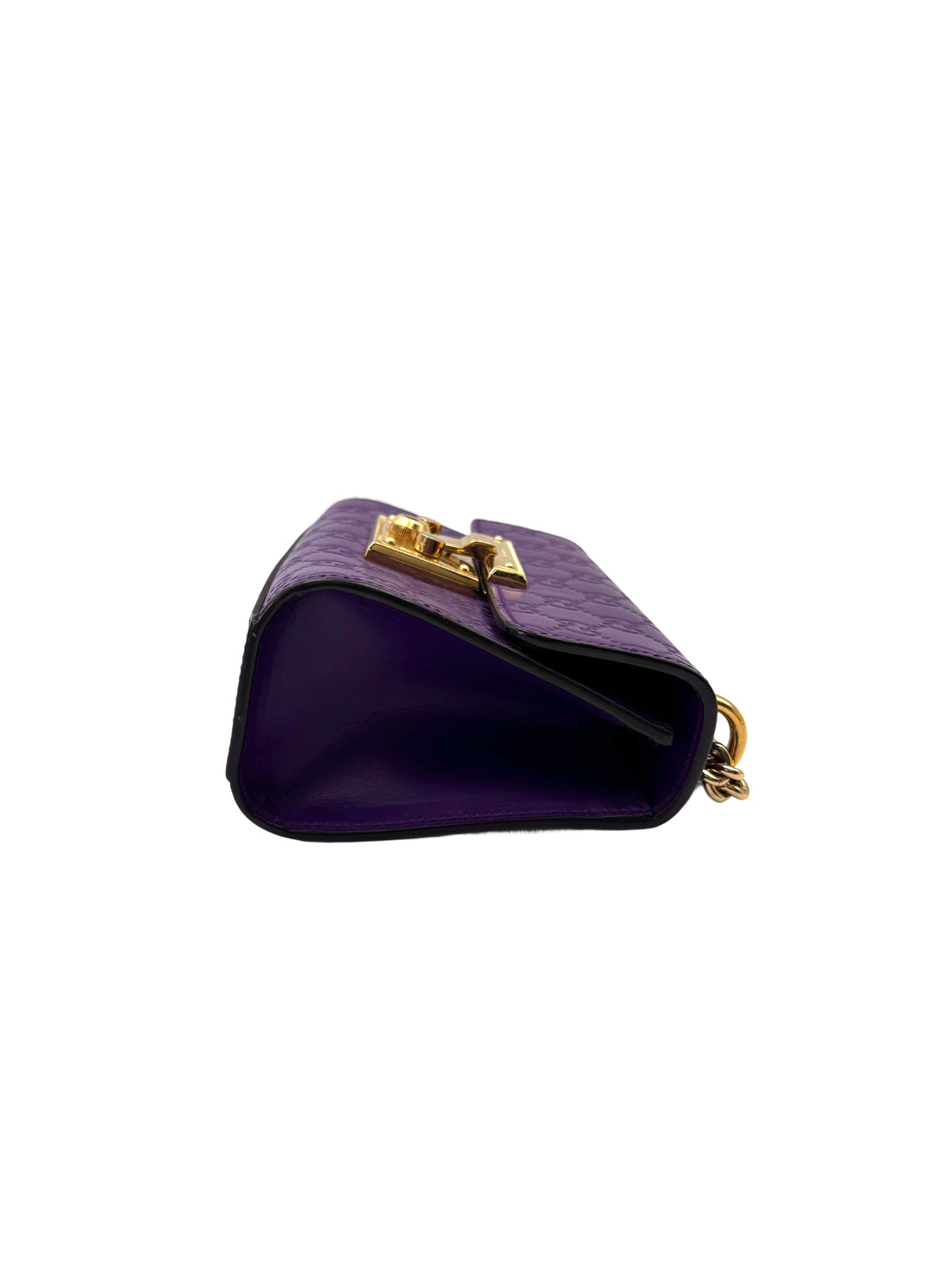 Gucci Padlock Purple Guccissima Leather Shoulder Bag GG1043