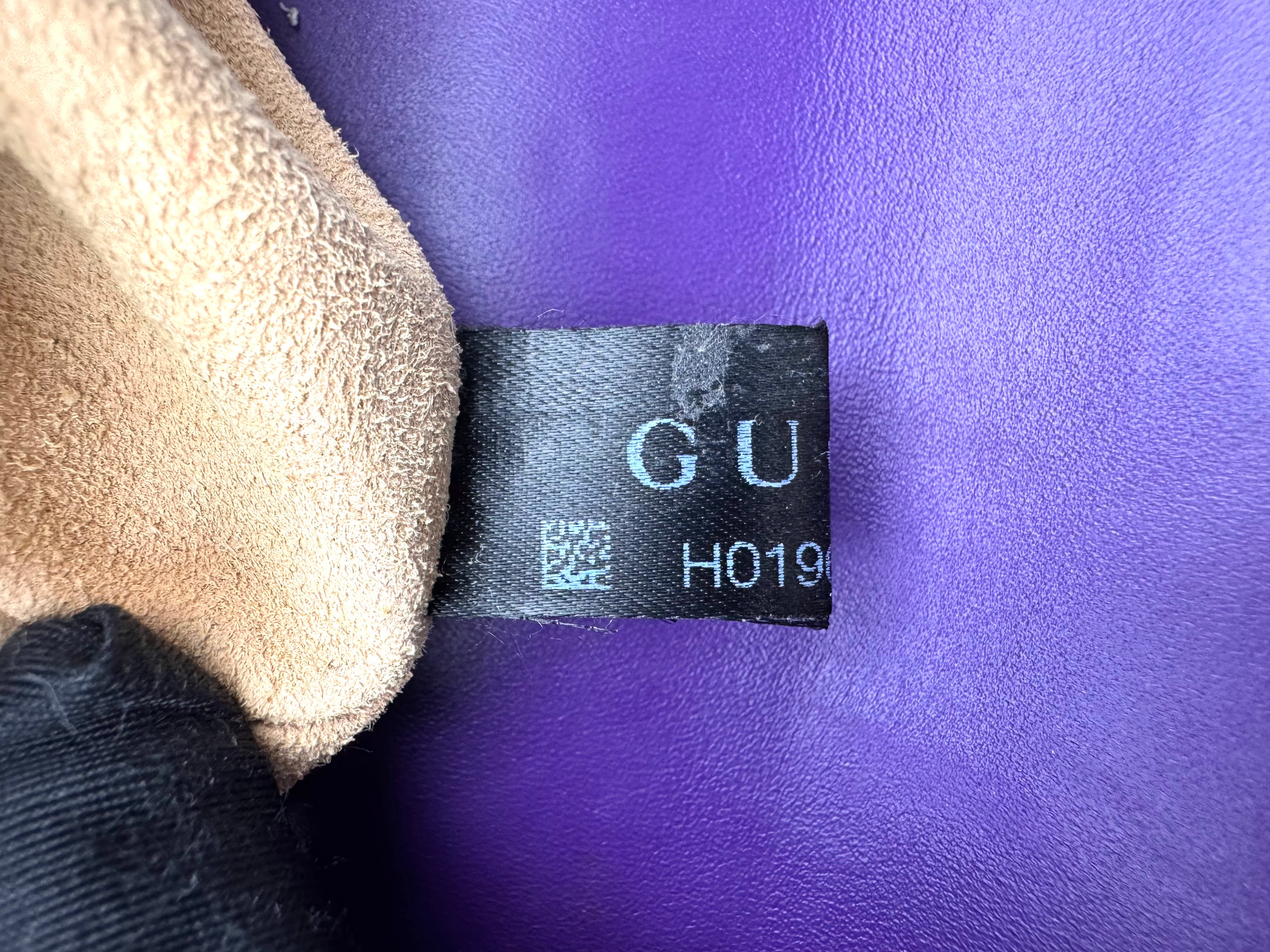 Gucci Padlock Purple Guccissima Leather Shoulder Bag GG1043