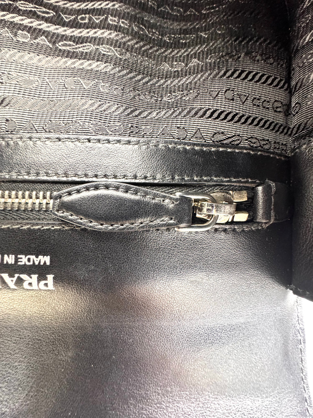 Prada Cahier Black Leather Studded Shoulder Bag PR356