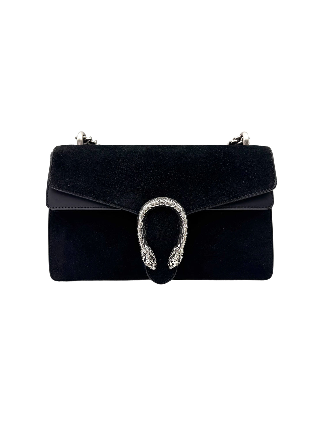Gucci Dionysus Black Velvet Medium Size Shoulder Bag GG1052