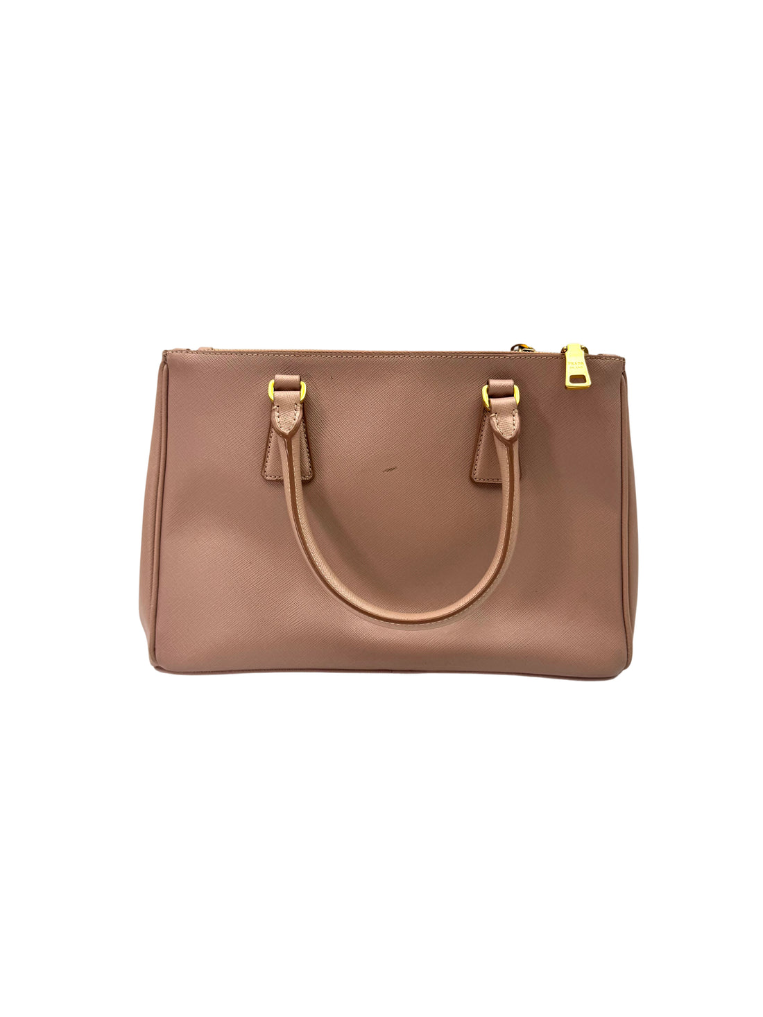 Prada Galleria Pink Saffiano Leather Small Size Handle Bag PR357