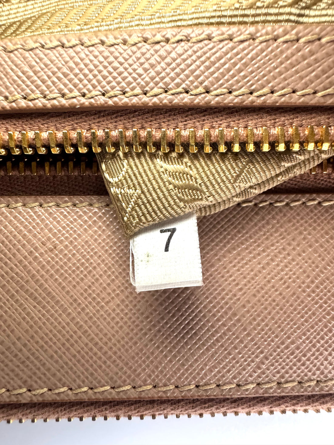 Prada Galleria Pink Saffiano Leather Small Size Handle Bag PR357
