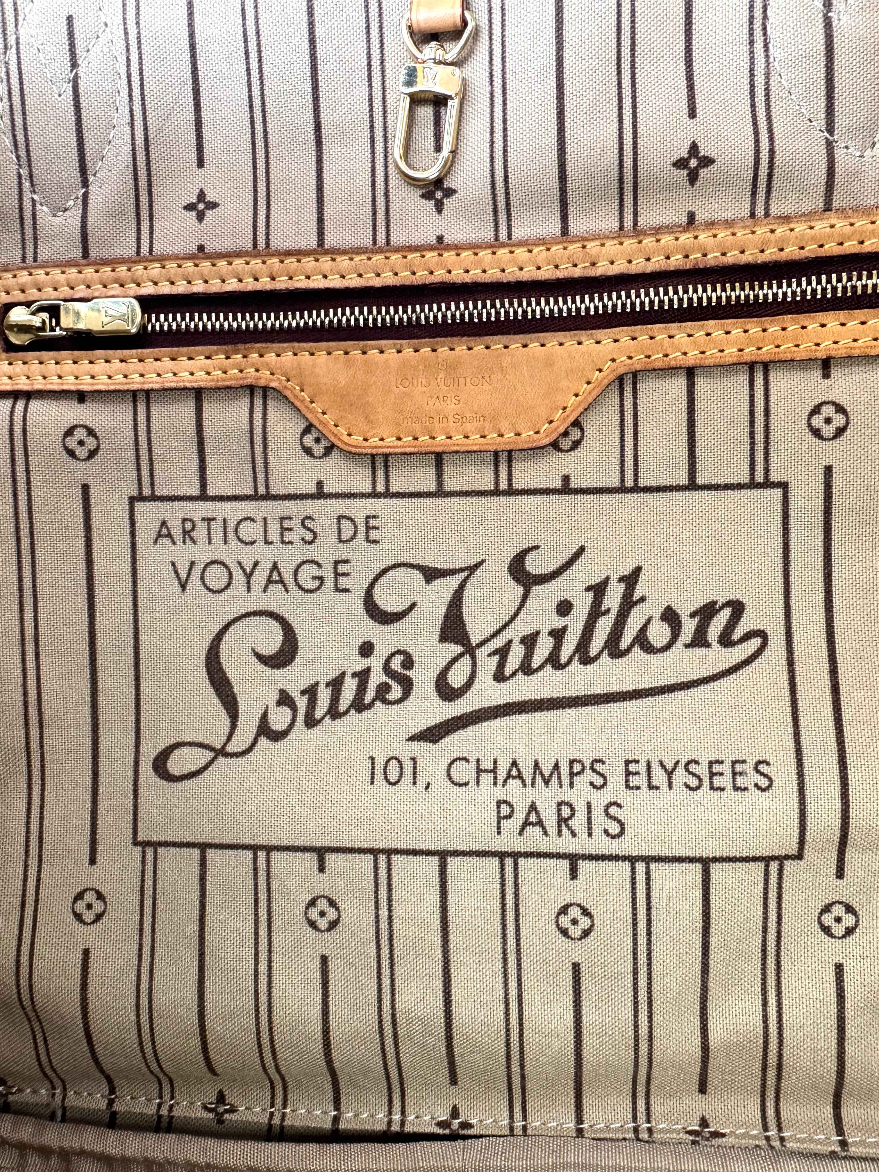 Louis Vuitton Neverfull MM Monogram Canvas Handle Bag LV2787