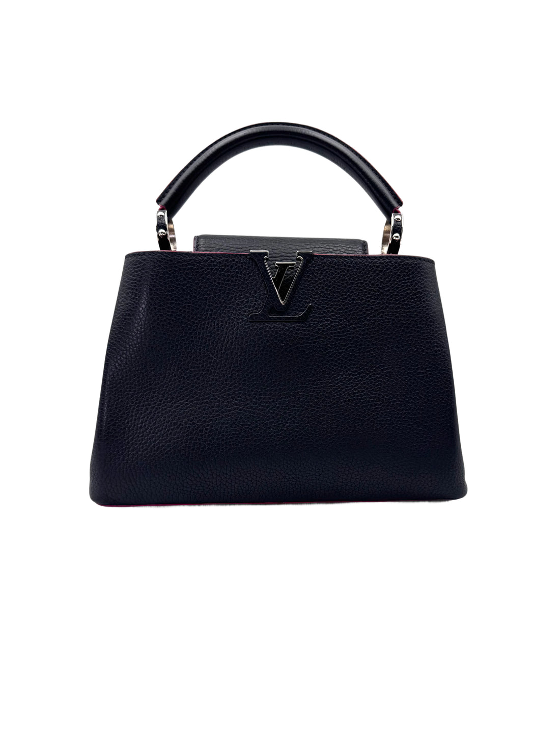 Louis Vuitton Capucines Black Leather Handle Bag LV2779