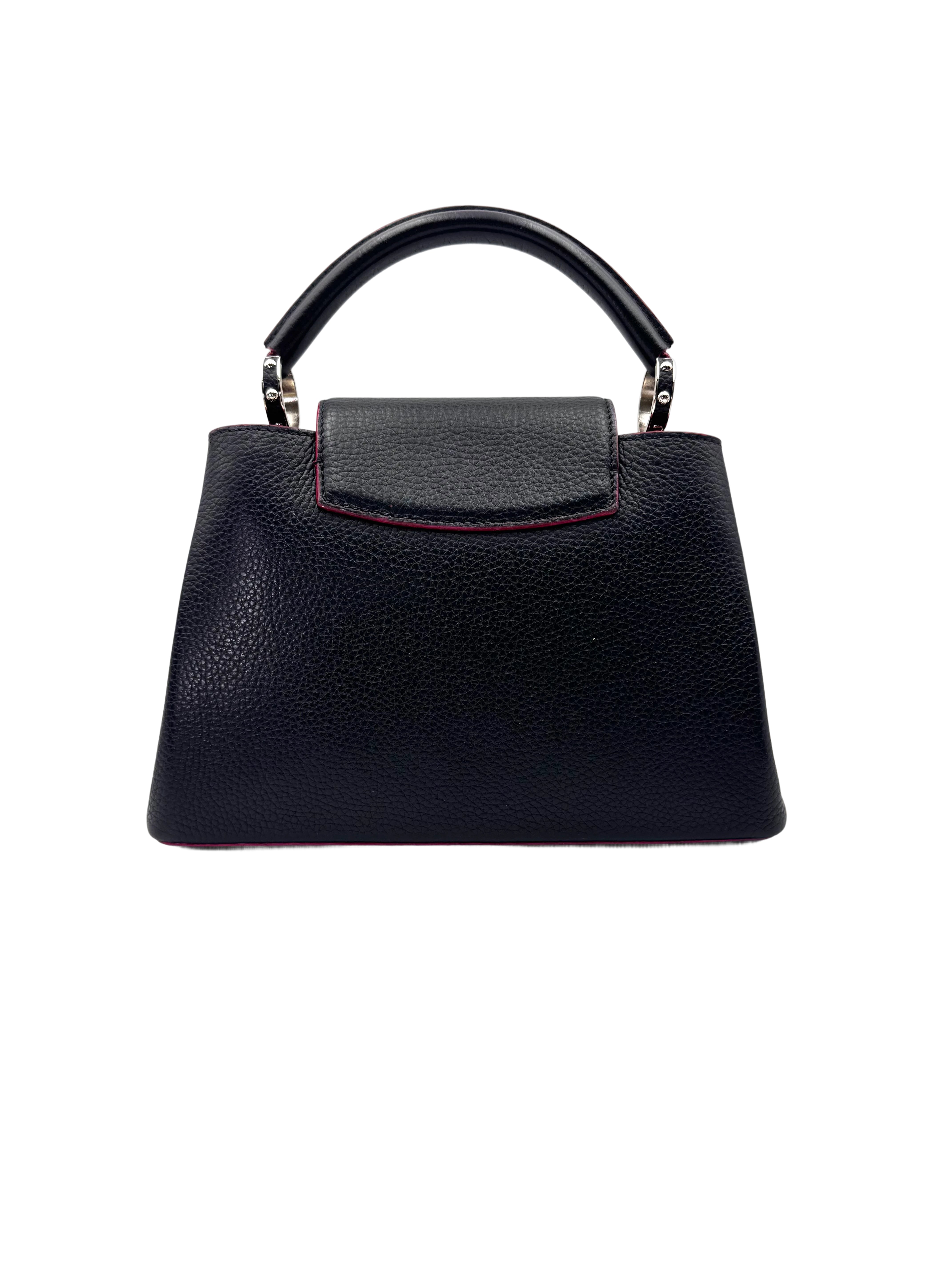 Louis Vuitton Capucines Black Leather Handle Bag LV2779