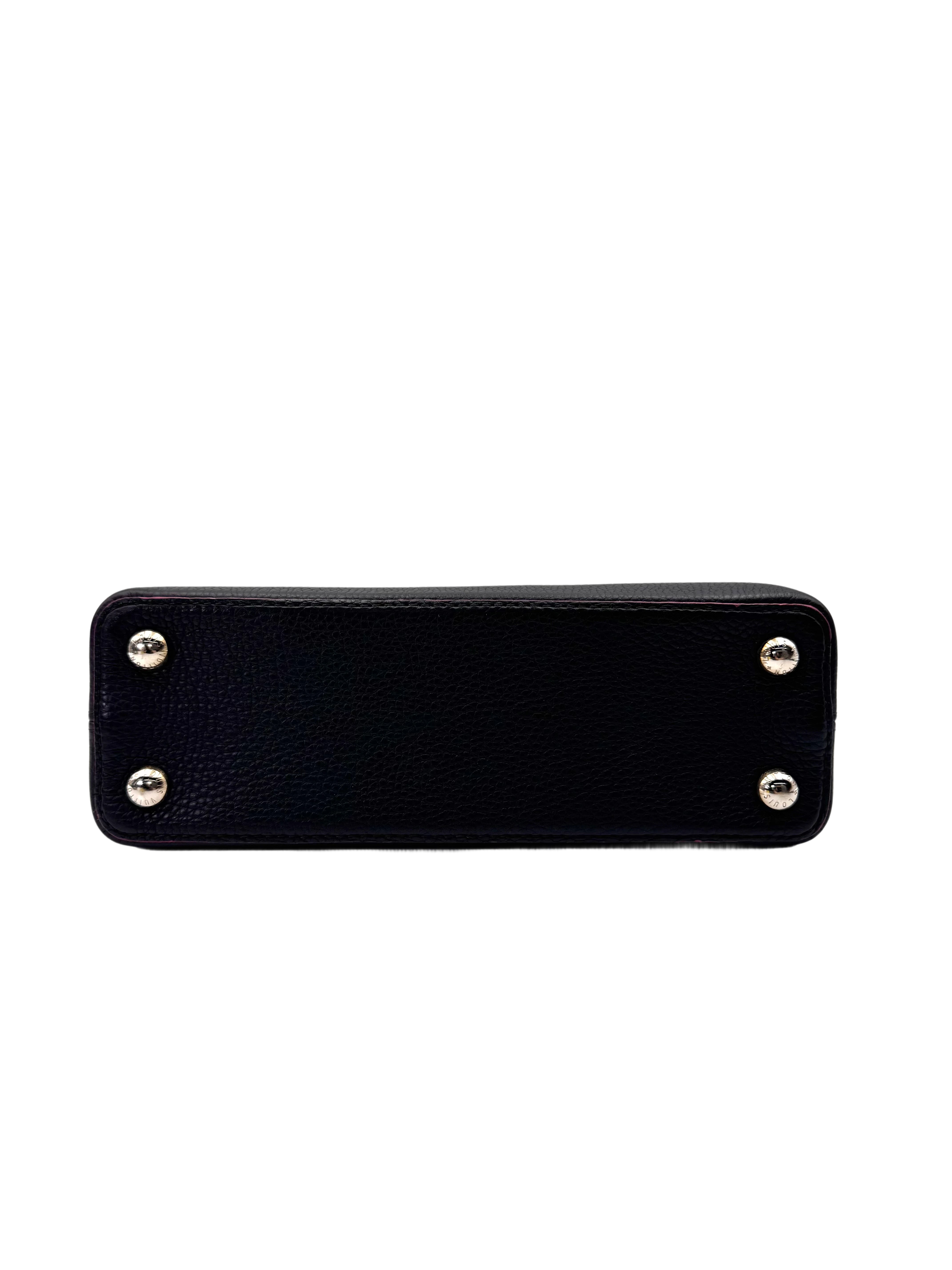 Louis Vuitton Capucines Black Leather Handle Bag LV2779