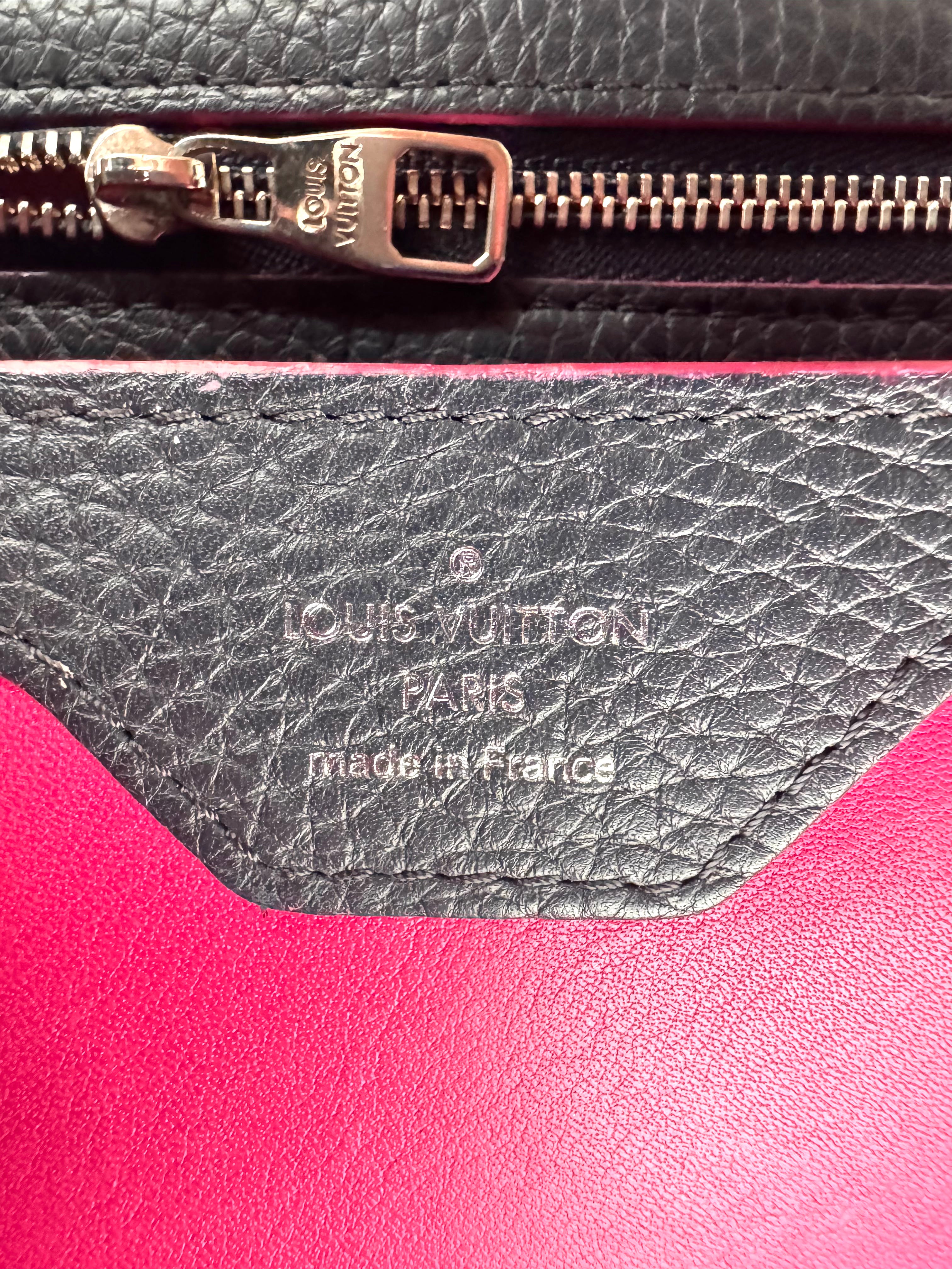 Louis Vuitton Capucines Black Leather Handle Bag LV2779