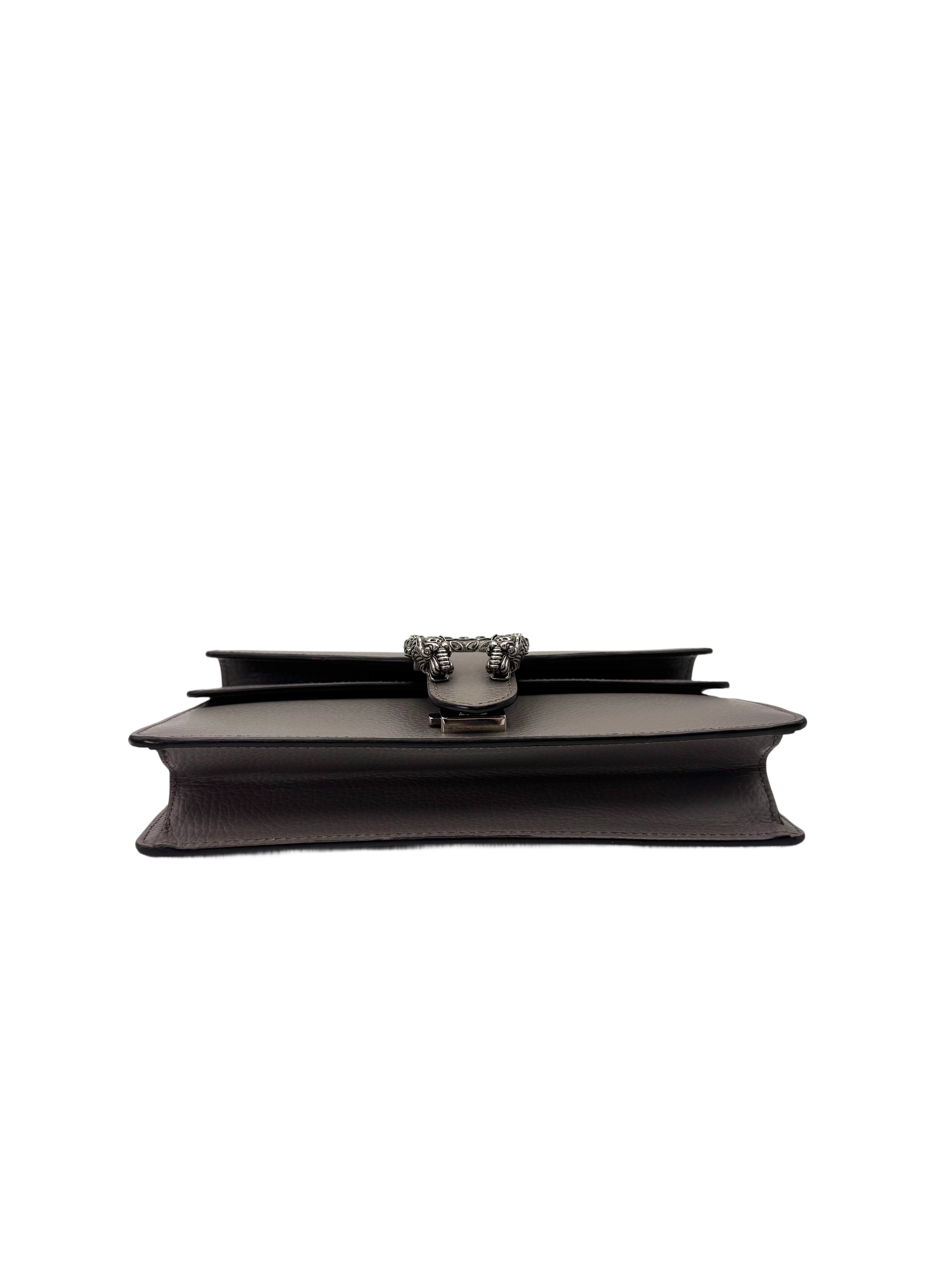 Gucci Dionysus Grey Leather Shoulder Bag GG1054