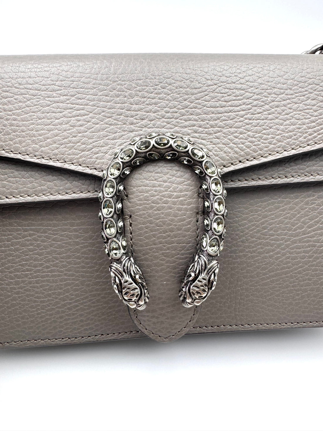 Gucci Dionysus Grey Leather Shoulder Bag GG1054