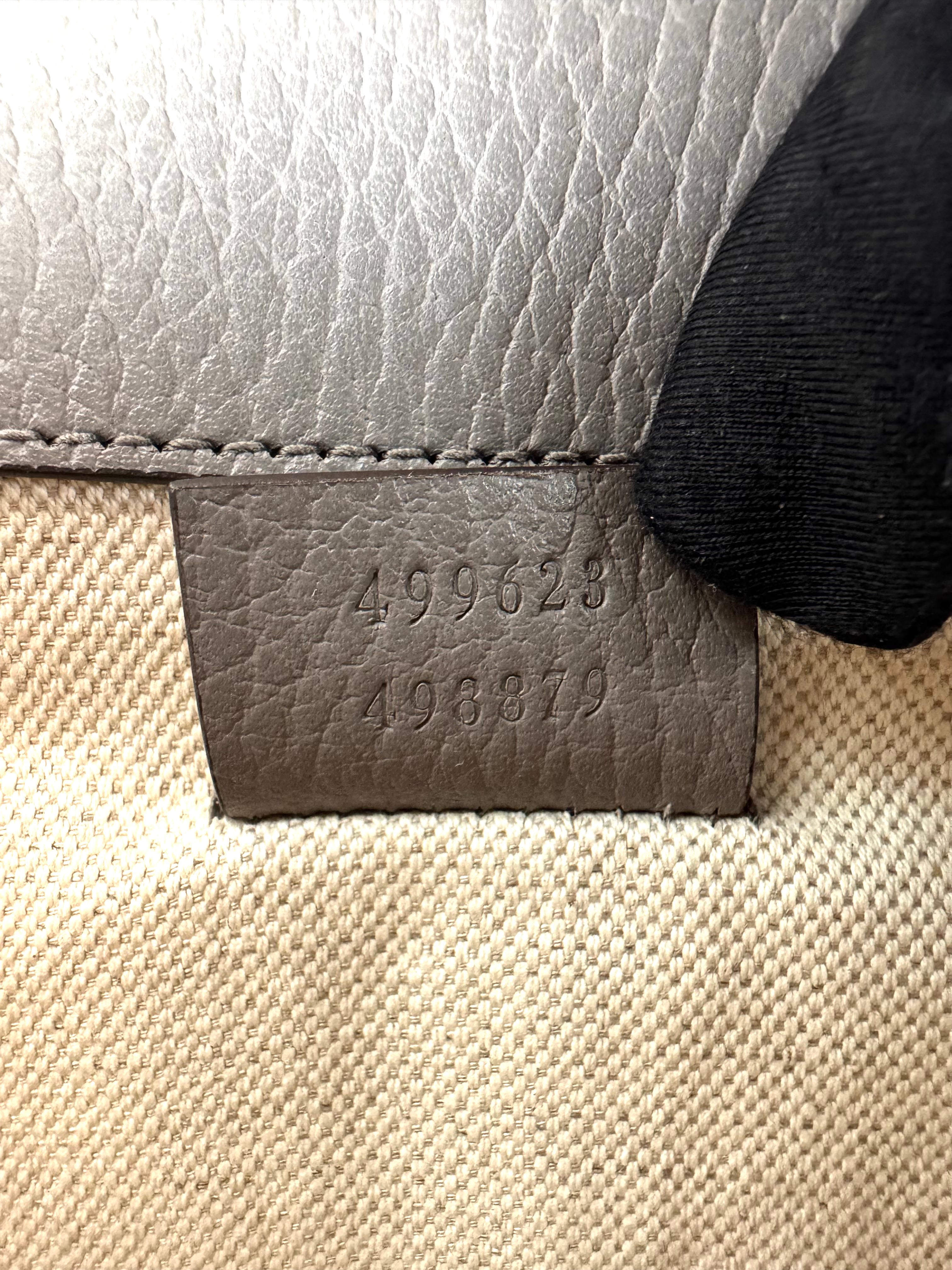Gucci Dionysus Grey Leather Shoulder Bag GG1054