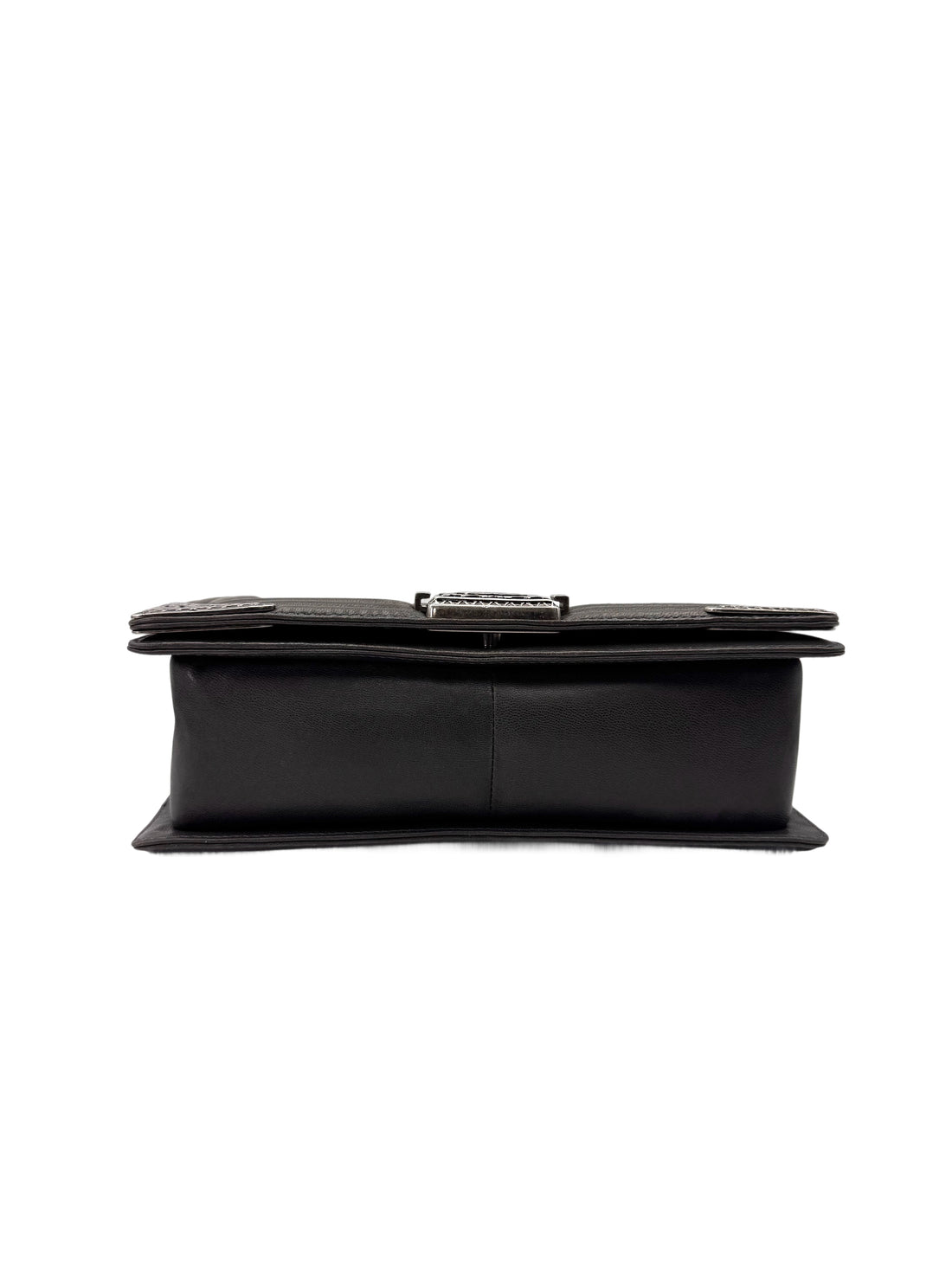 Chanel Paris-Dallas LeBoy Black Quilted Leather Flap Bag With Silver Buckle(19***18) CC1994