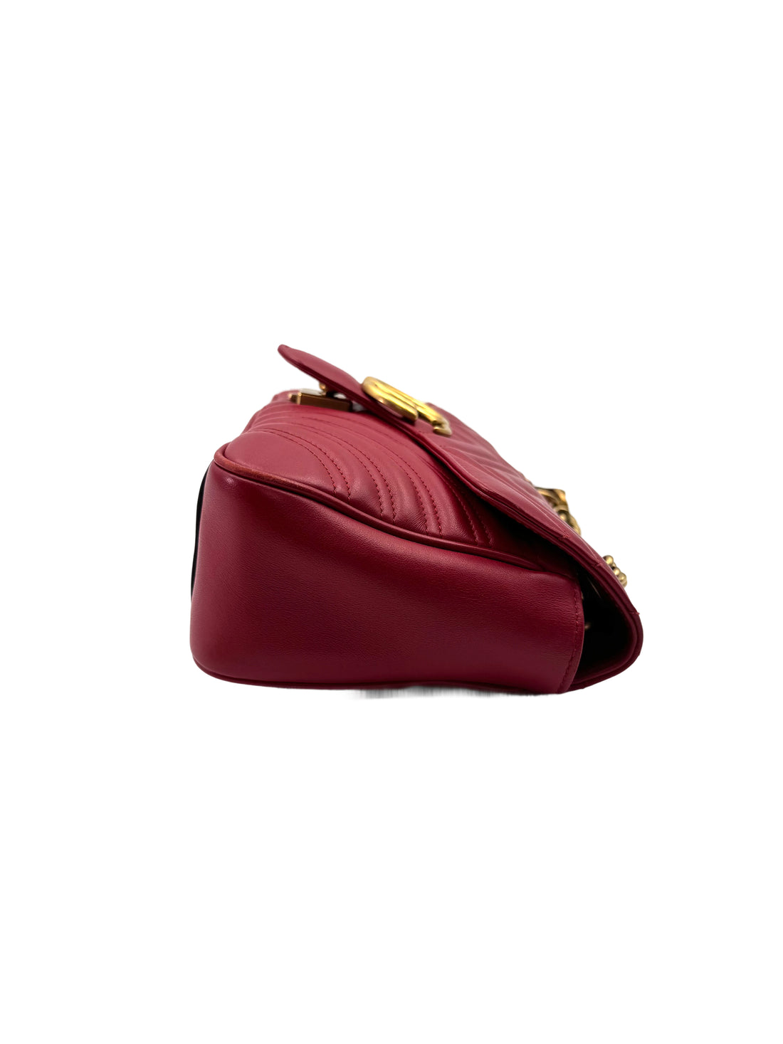 Gucci GG Marmont Red Matelasse Leather Shoulder Bag GG1048