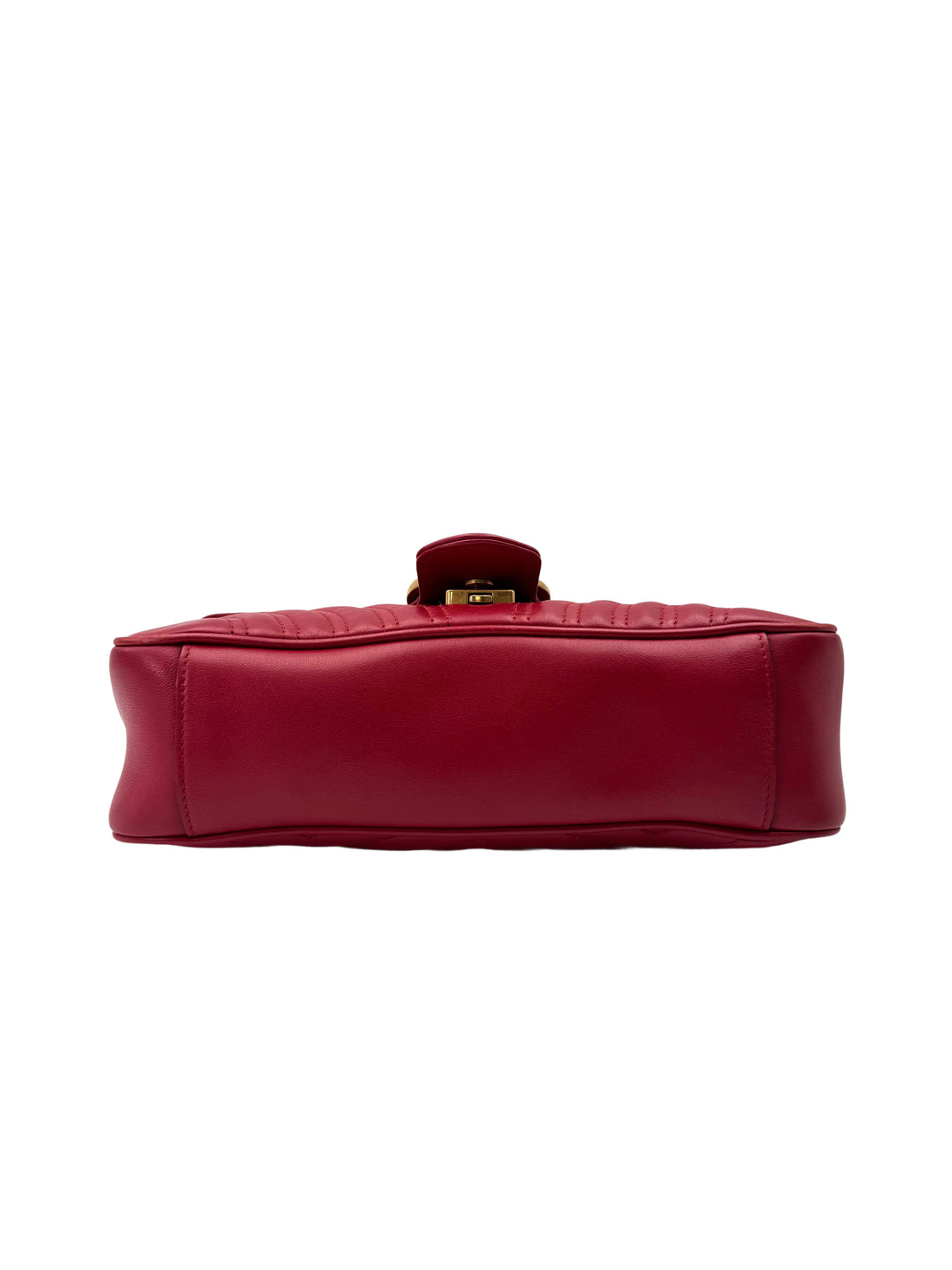 Gucci GG Marmont Red Matelasse Leather Shoulder Bag GG1048