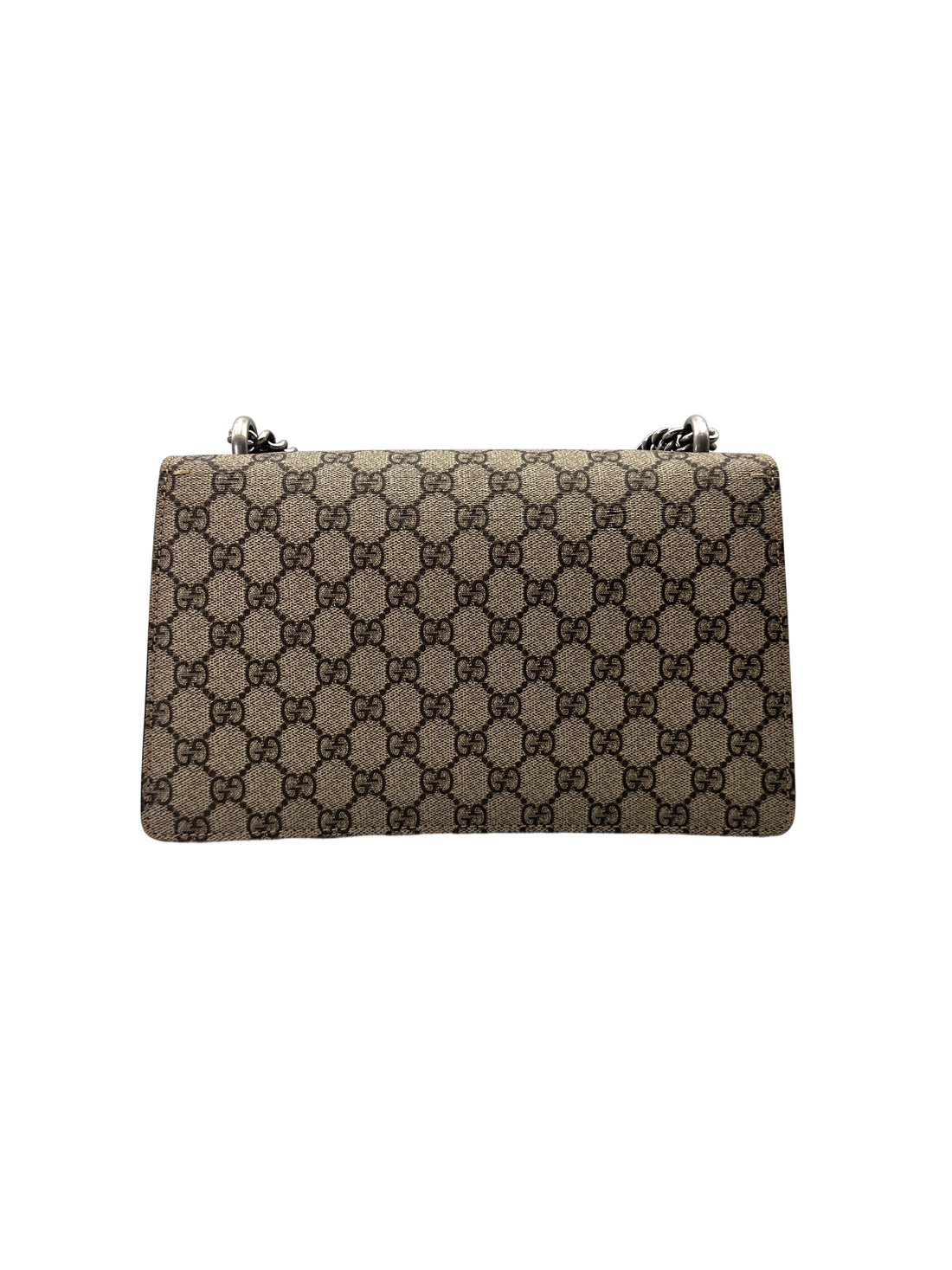 Gucci Dionysus GG Supreme Canvas Shoulder Bag With Red Tirm GG1051