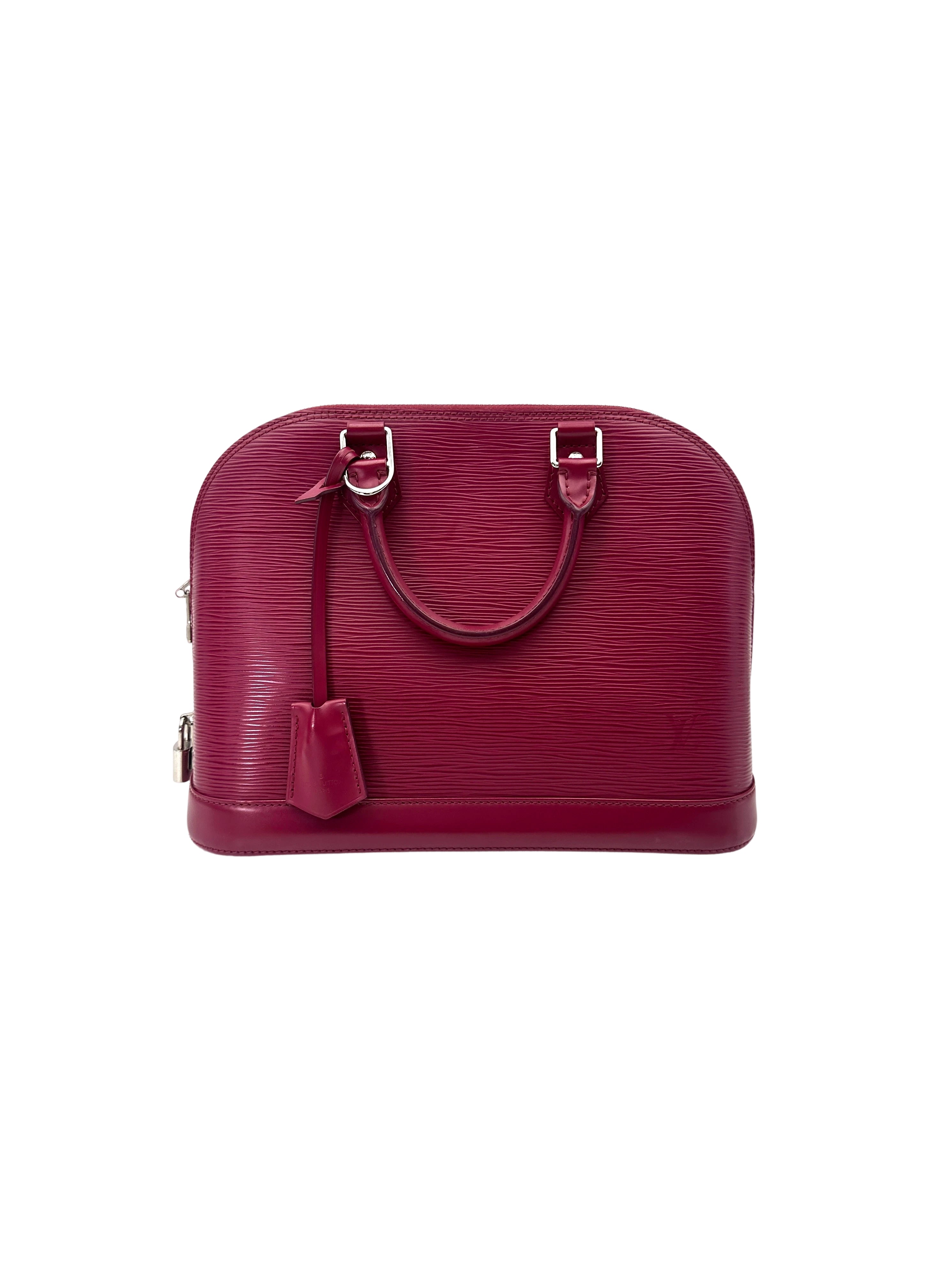 Louis Vuitton Alma Red Epi Leather Handle Bag LV2783