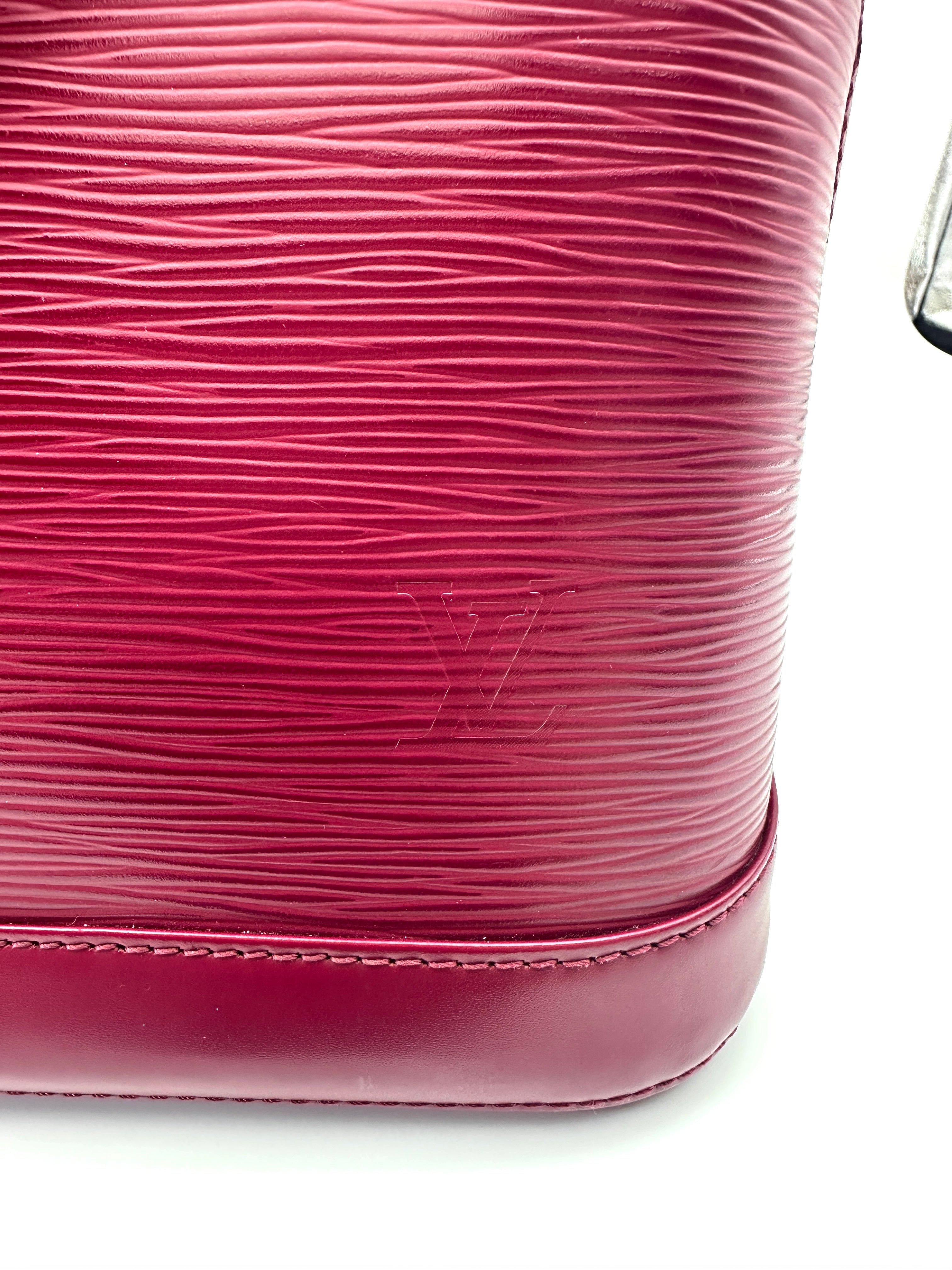 Louis Vuitton Alma Red Epi Leather Handle Bag LV2783