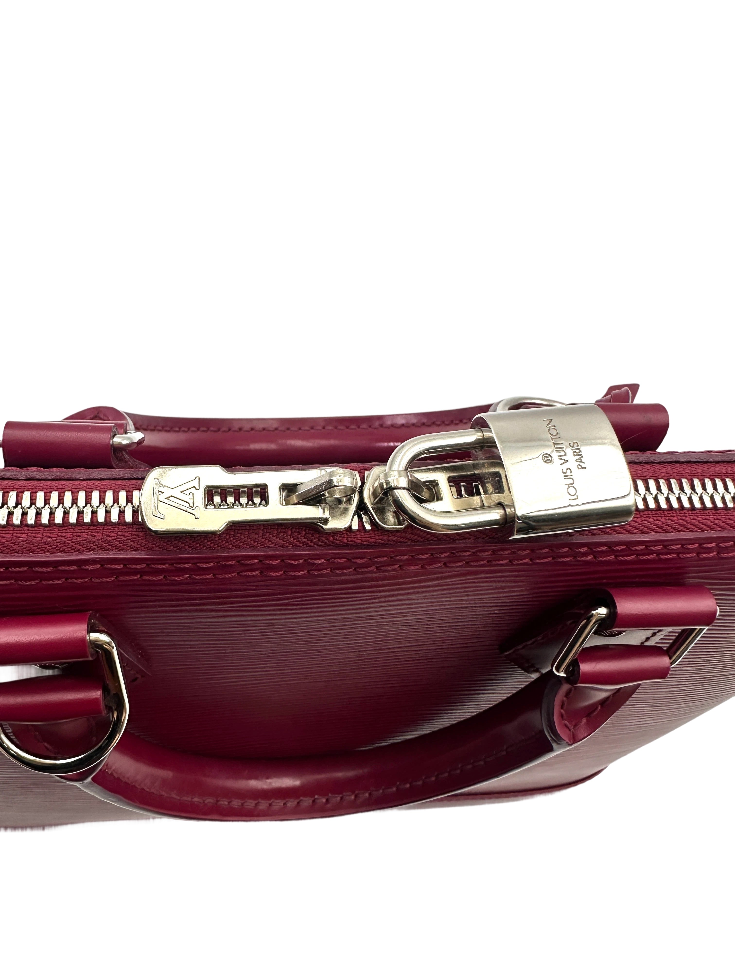 Louis Vuitton Alma Red Epi Leather Handle Bag LV2783
