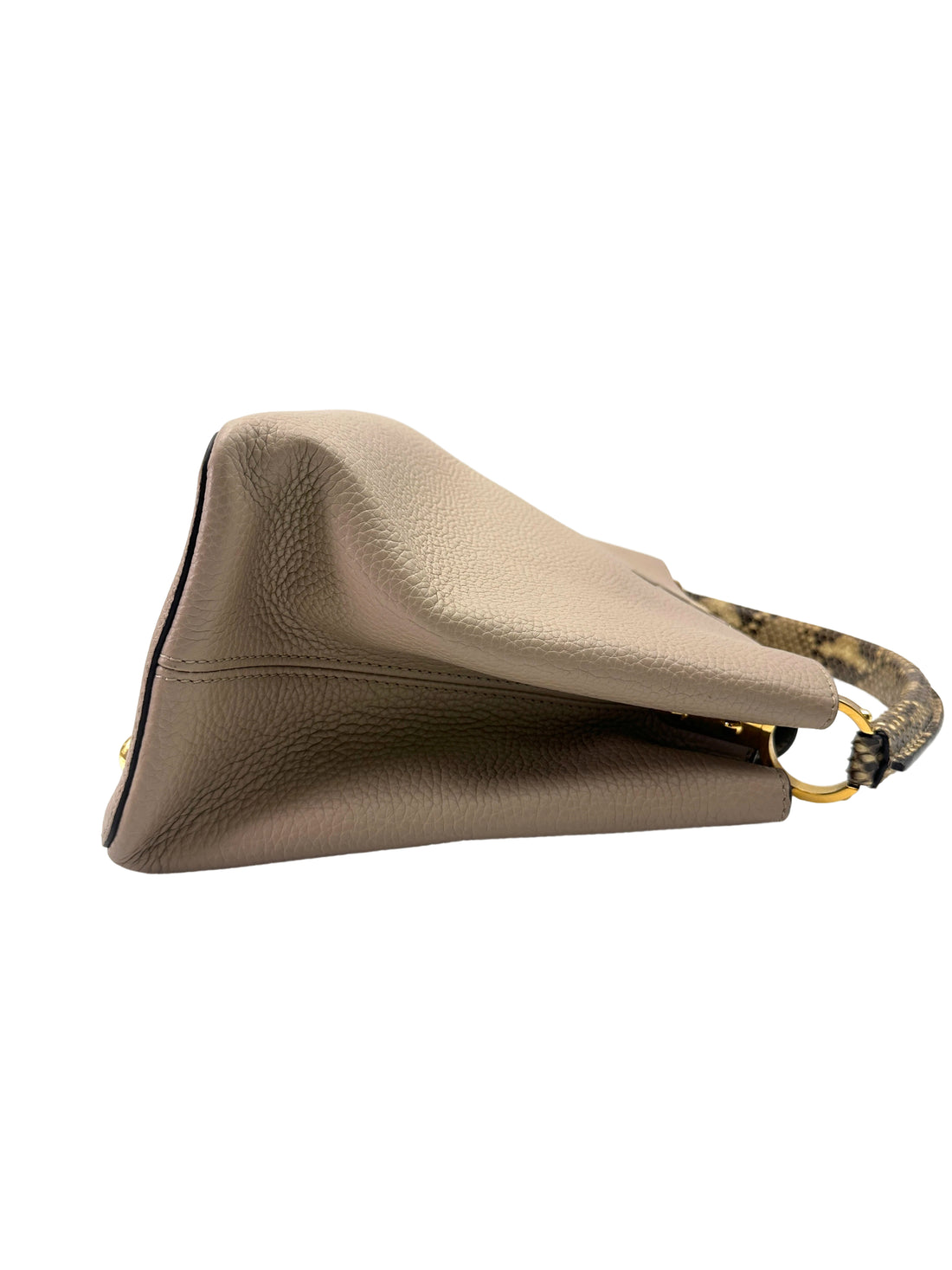 Louis Vuitton Capucines GM Grey Leather Python Handle Bag LV2808