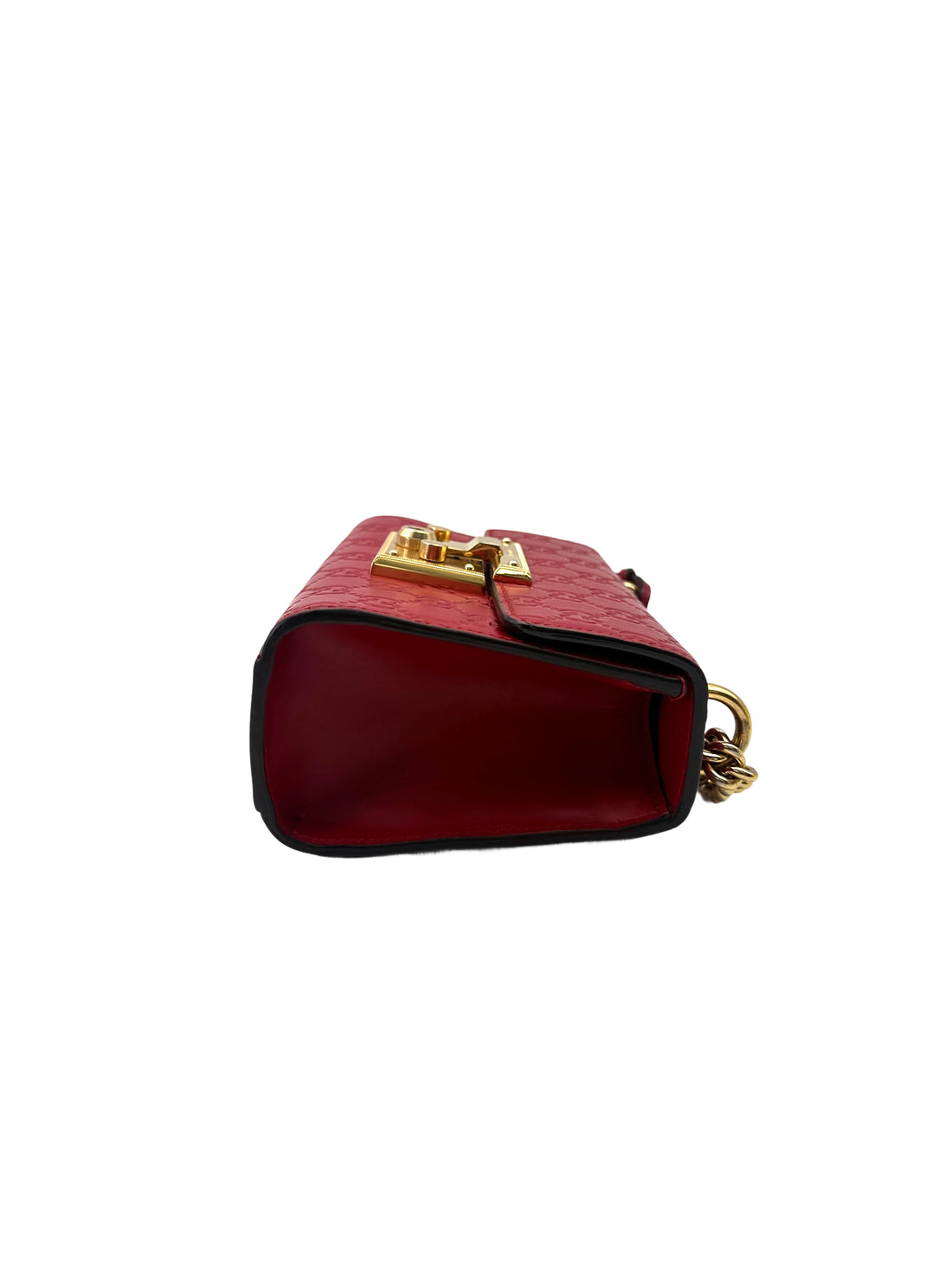 Gucci Padlock Red Guccissima Leather Shoulder Bag GG1057