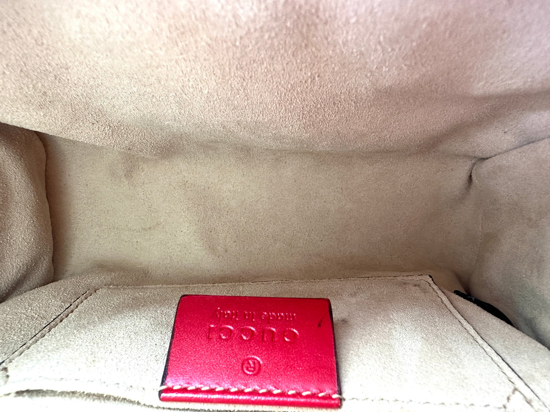 Gucci Padlock Red Guccissima Leather Shoulder Bag GG1057
