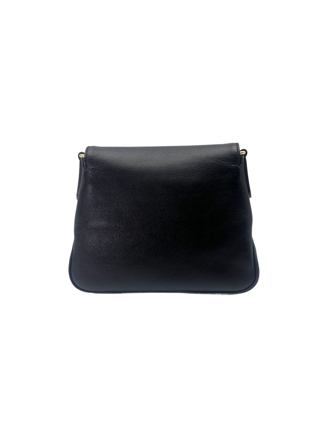 Gucci Dahlia Black Leather Shoulder Bag GG1056