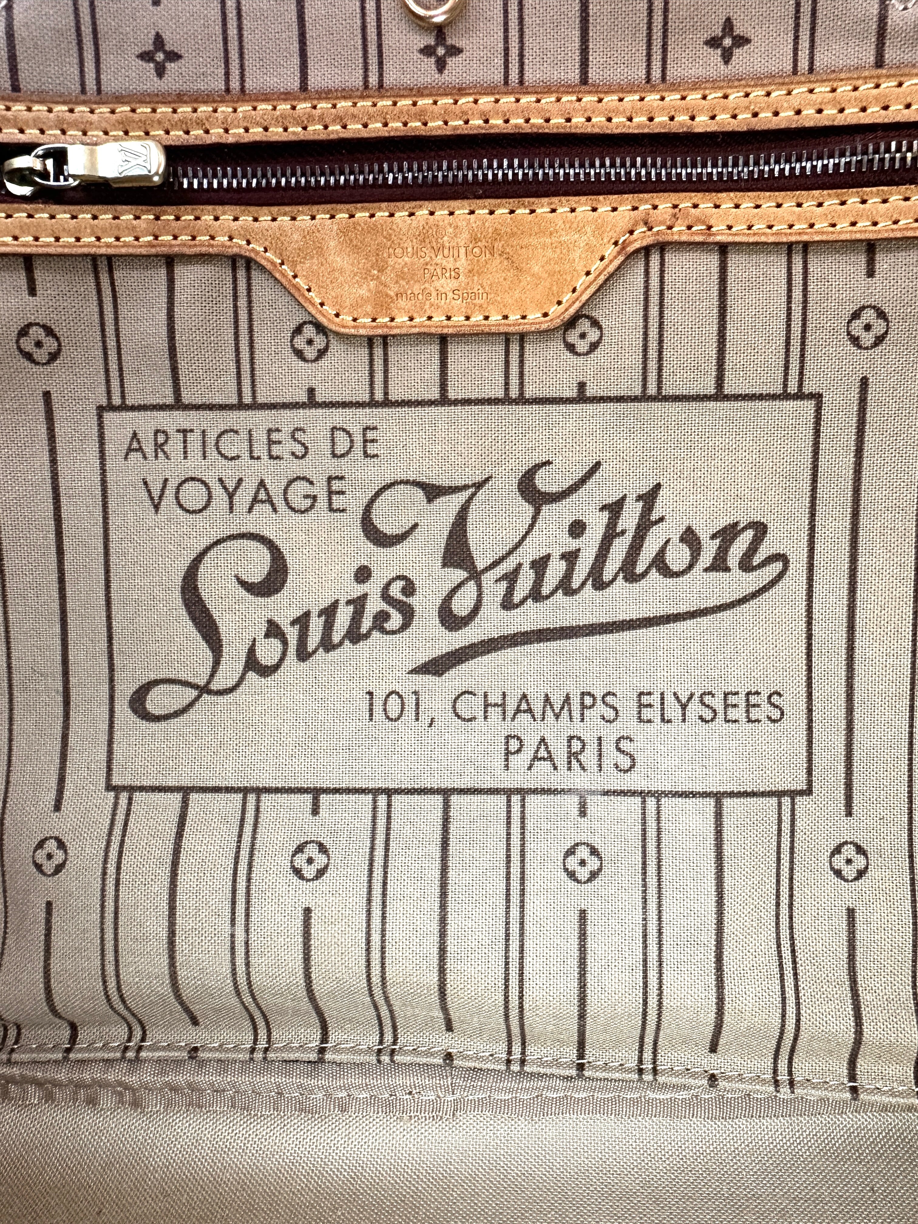 Louis Vuitton Neverfull MM Monogram Canvas Handle Bag LV2789