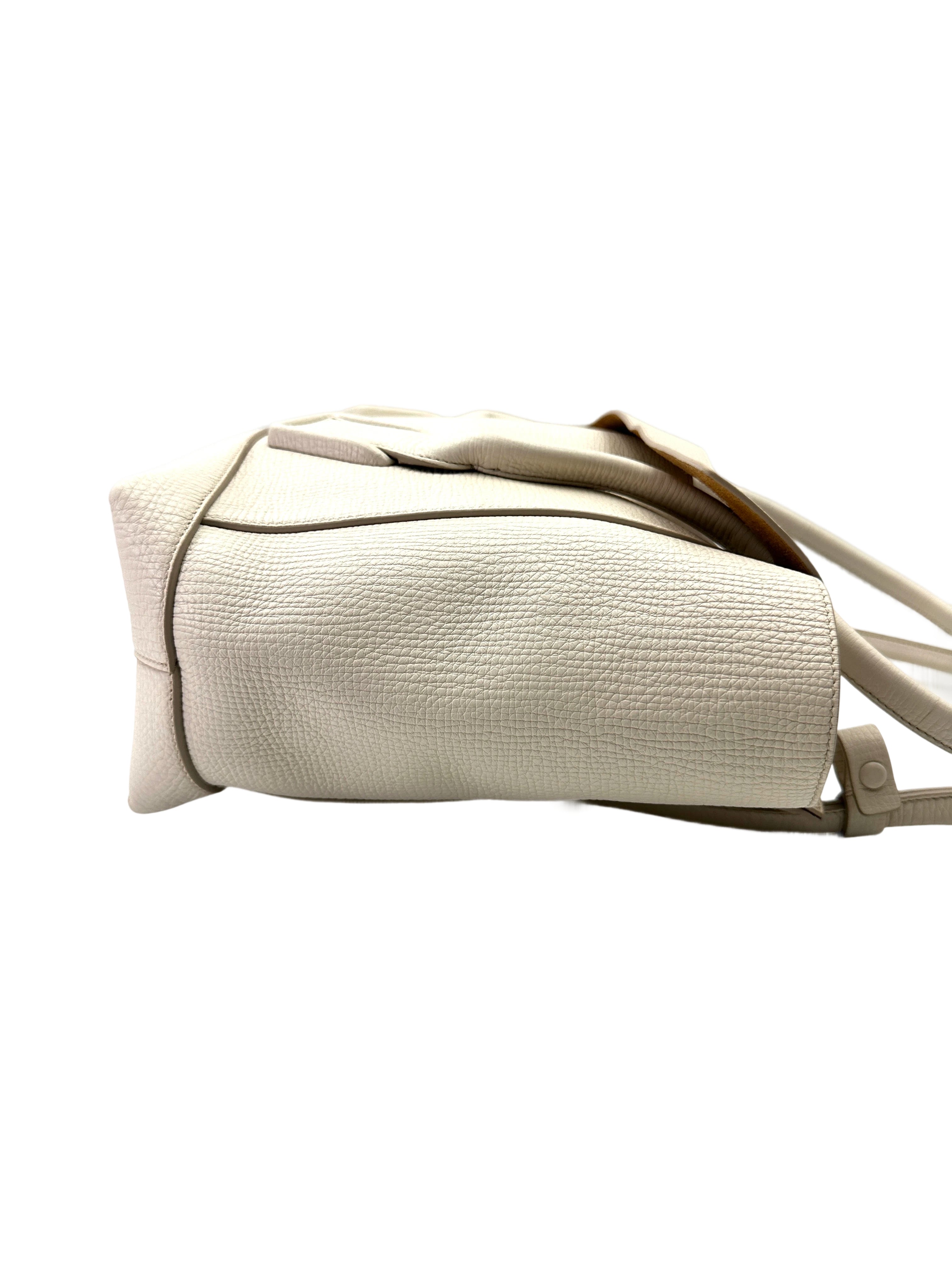 Bottega Veneta Arco White Leather Tote Handle Bag BV130