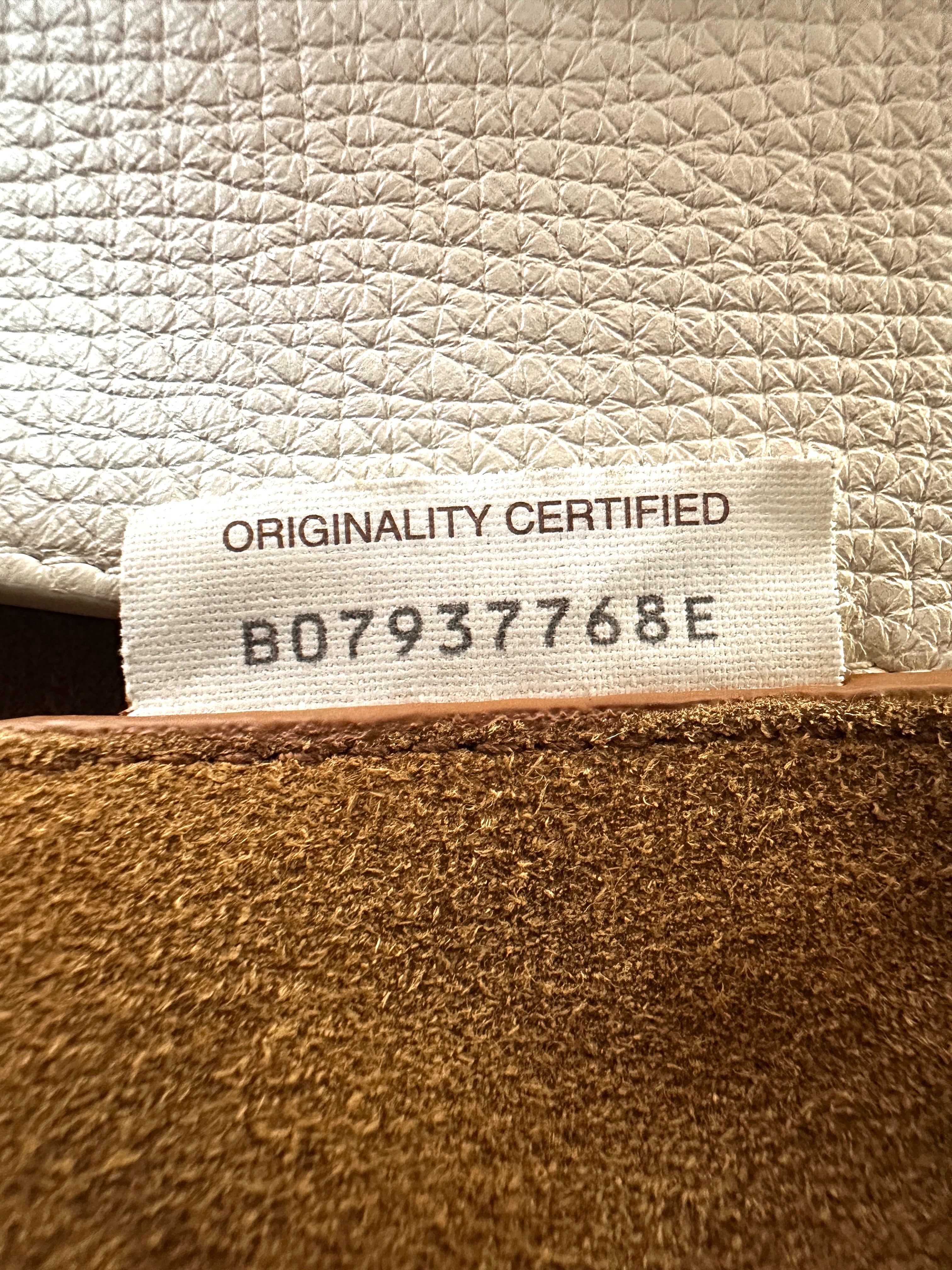 Bottega Veneta Arco White Leather Tote Handle Bag BV130