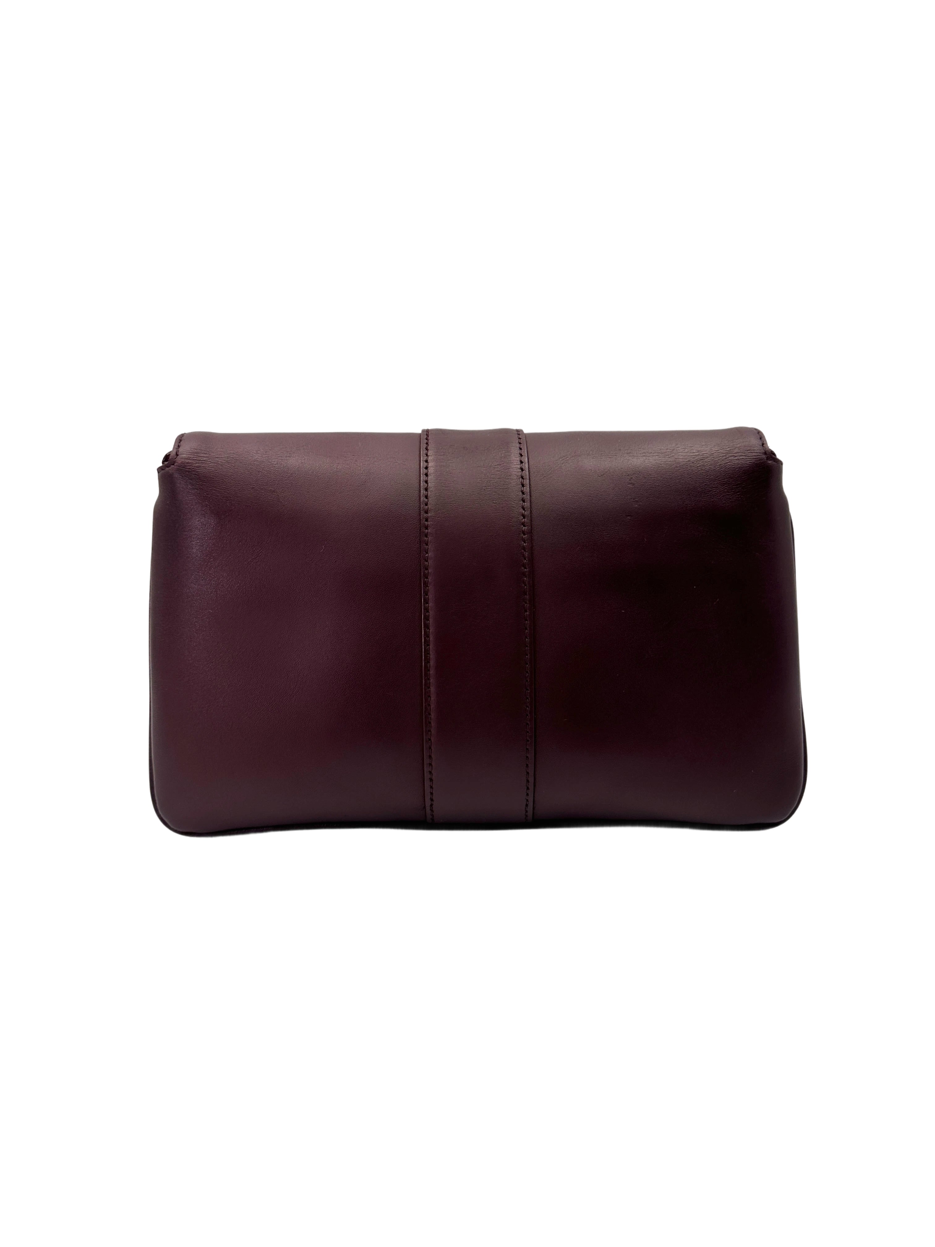 Gucci Arli Burgundy Leather Shoulder Bag GG1055