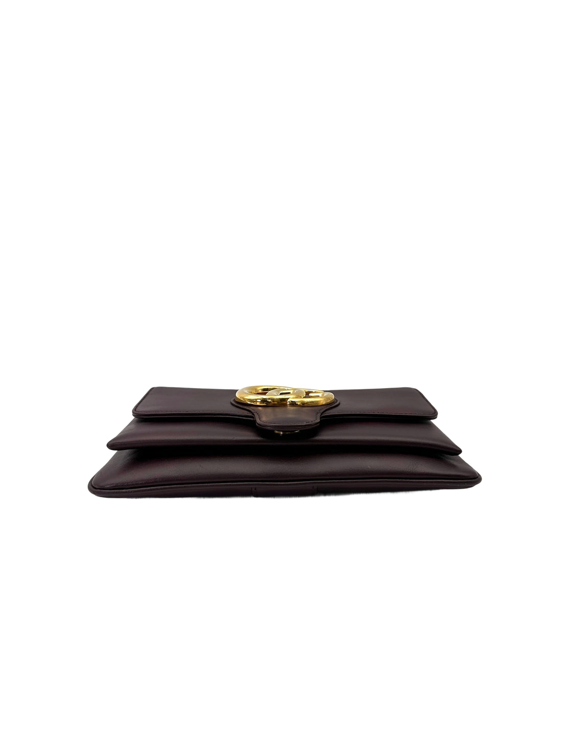 Gucci Arli Burgundy Leather Shoulder Bag GG1055
