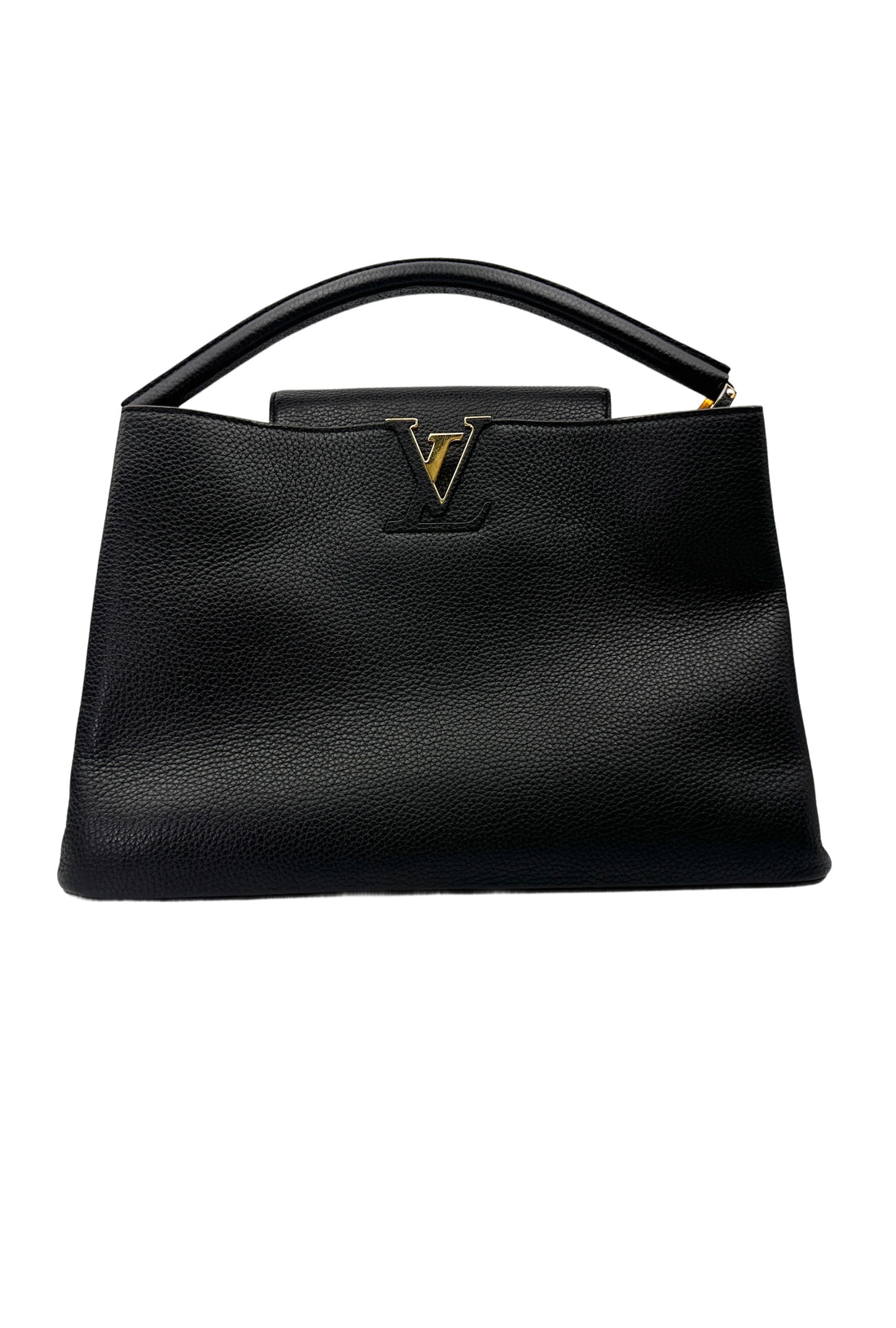 Louis Vuitton Capucines GM Black Leather Handle Bag LV2792