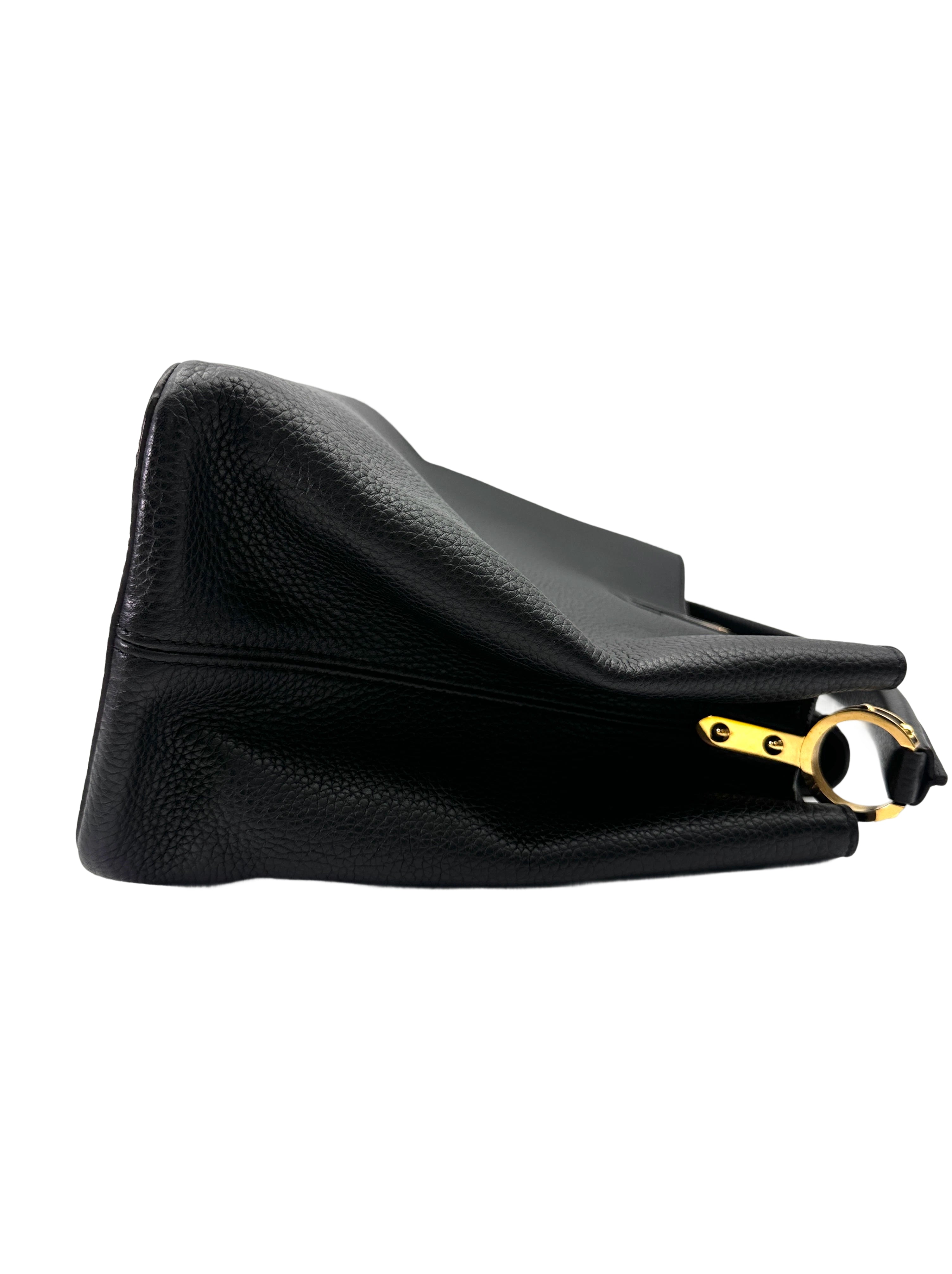 Louis Vuitton Capucines GM Black Leather Handle Bag LV2792