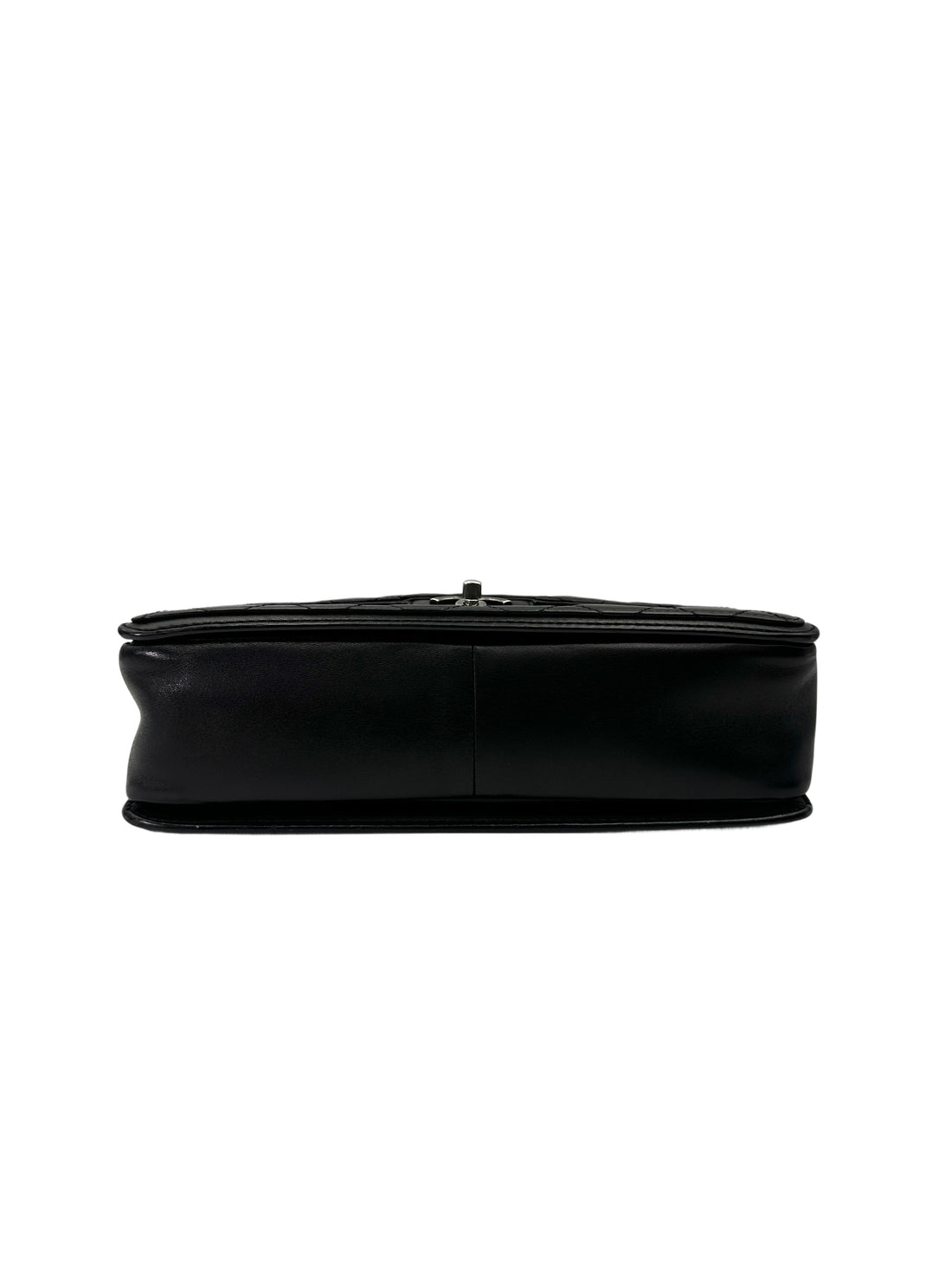 Chanel Classic Flap Black Quilted Lambskin Shoulder Bag With Gold Buckle(18***22) IRIS229