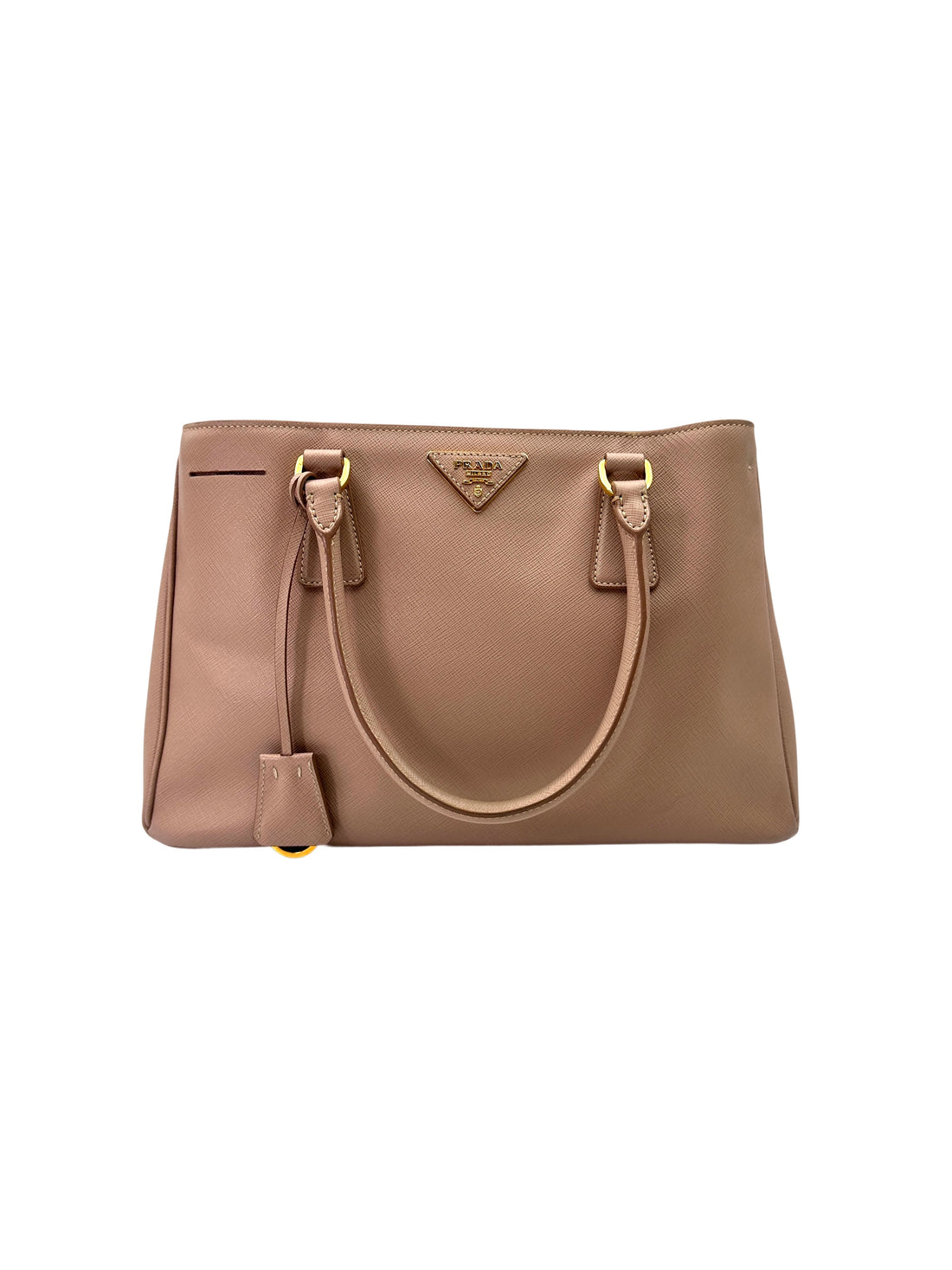 Prada Galleria Pink Saffiano Leather Medium Size Handle Bag PR360