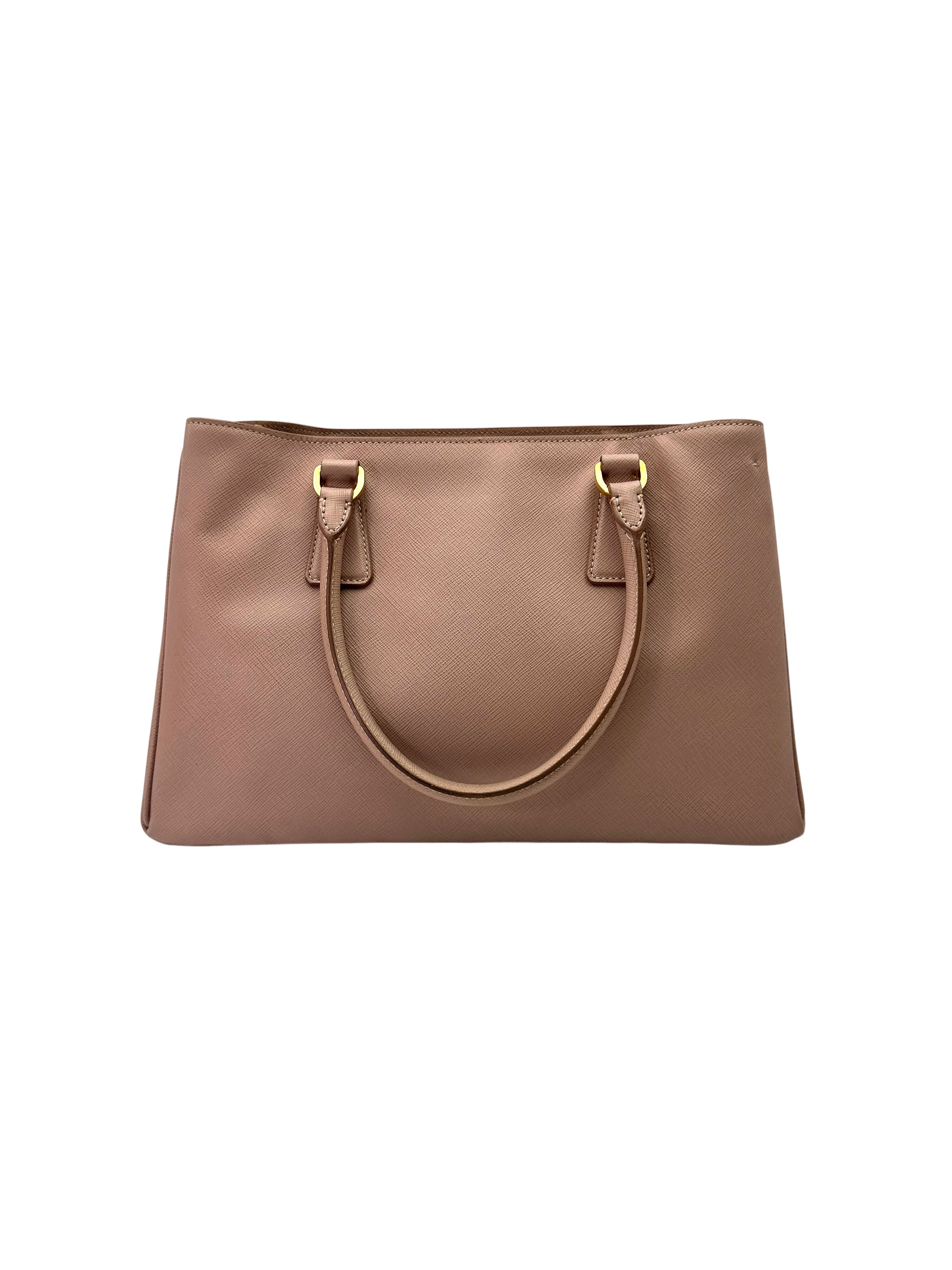 Prada Galleria Pink Saffiano Leather Medium Size Handle Bag PR360