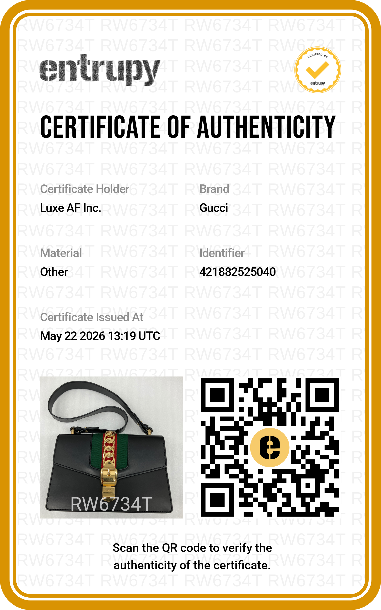 Gucci Sylvie Black Leather Shoulder Bag GG1061