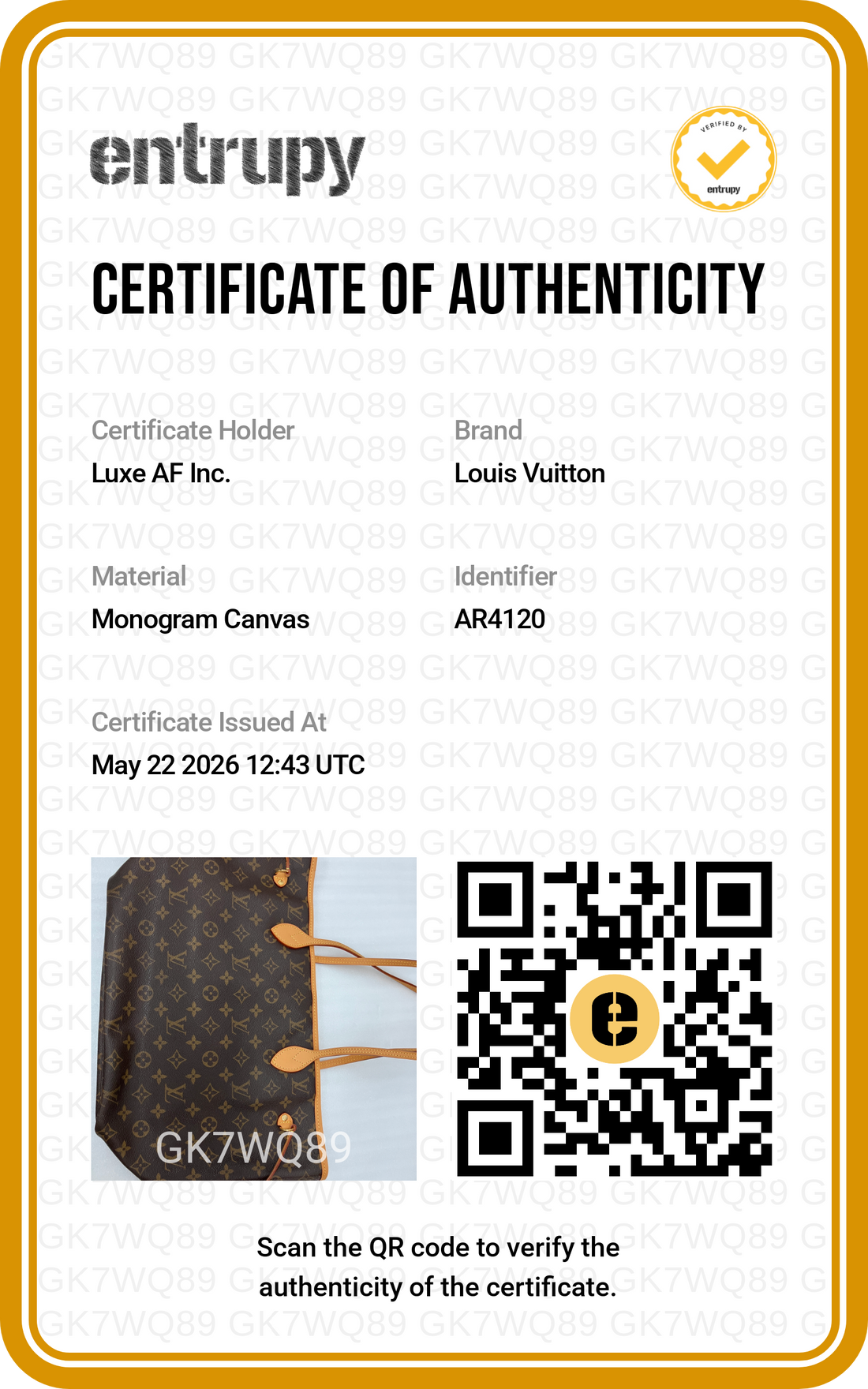 Louis Vuitton Neverfull MM Monogram Canvas Handle Bag LV2801