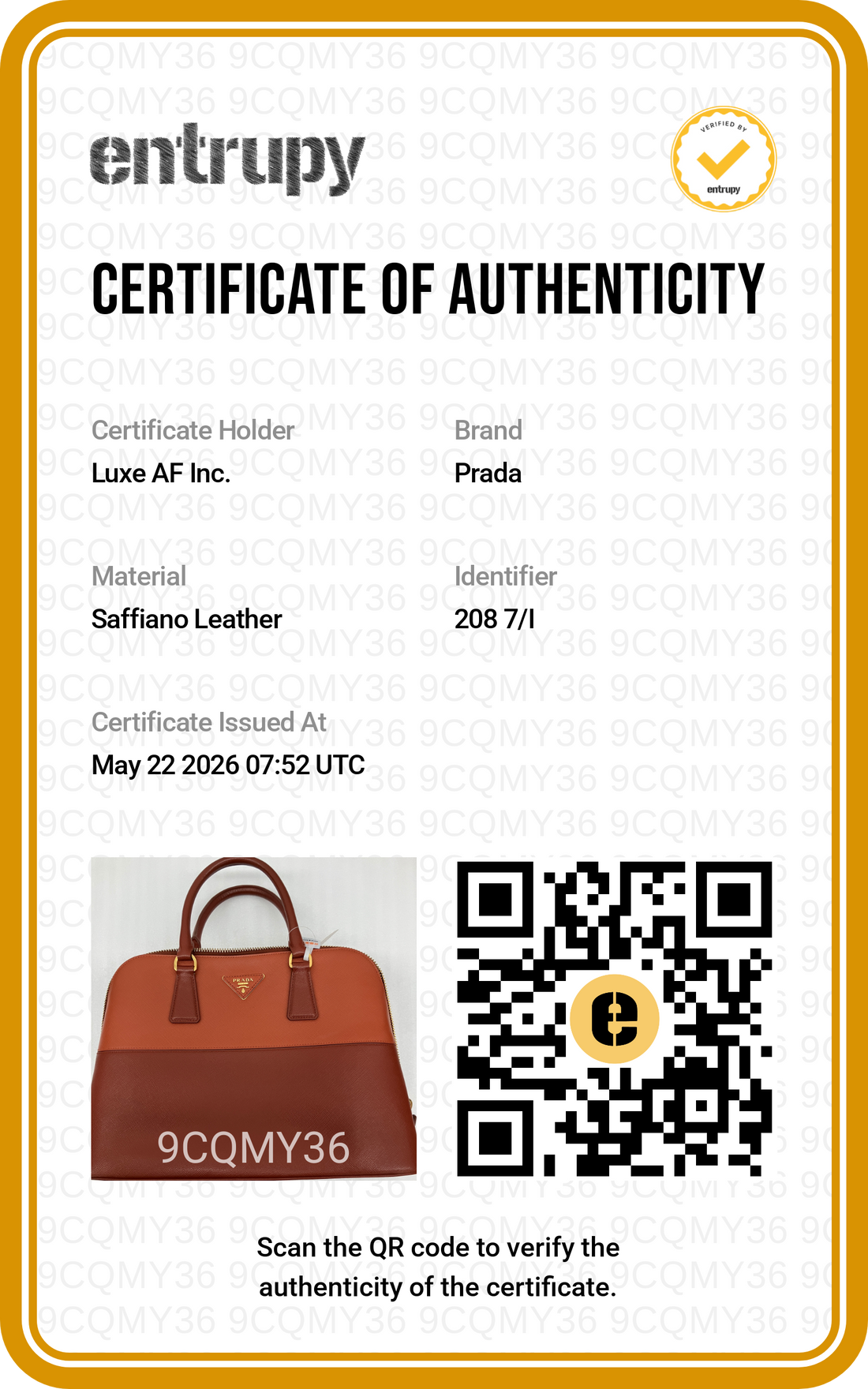 Prada Bicolor Orange Saffiano Leather Handle Bag PR361