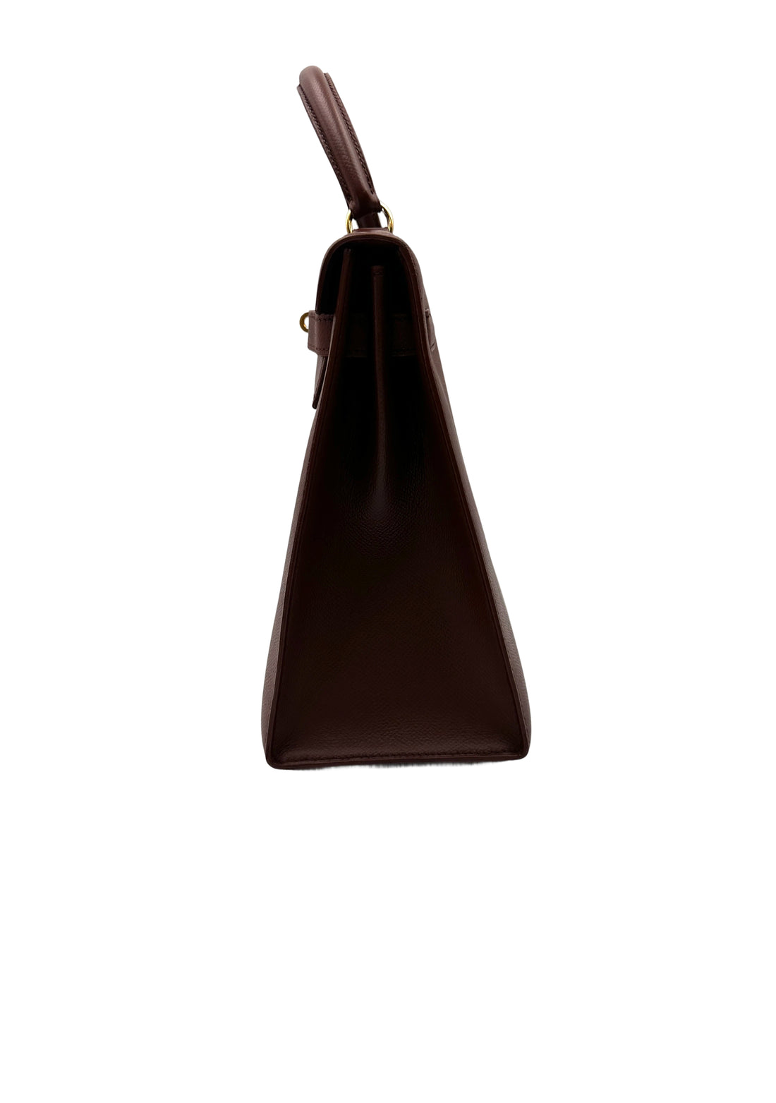 Hermes Kelly Brown Leather Top Handle Bag HR111