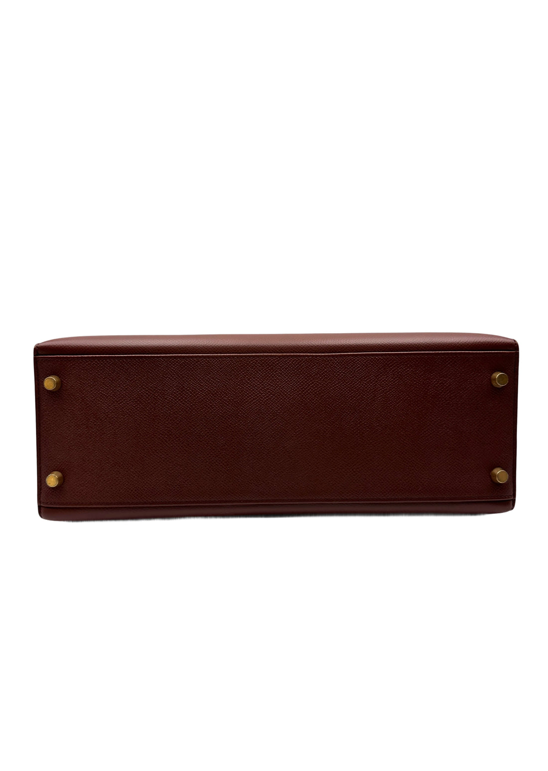 Hermes Kelly Brown Leather Top Handle Bag HR111