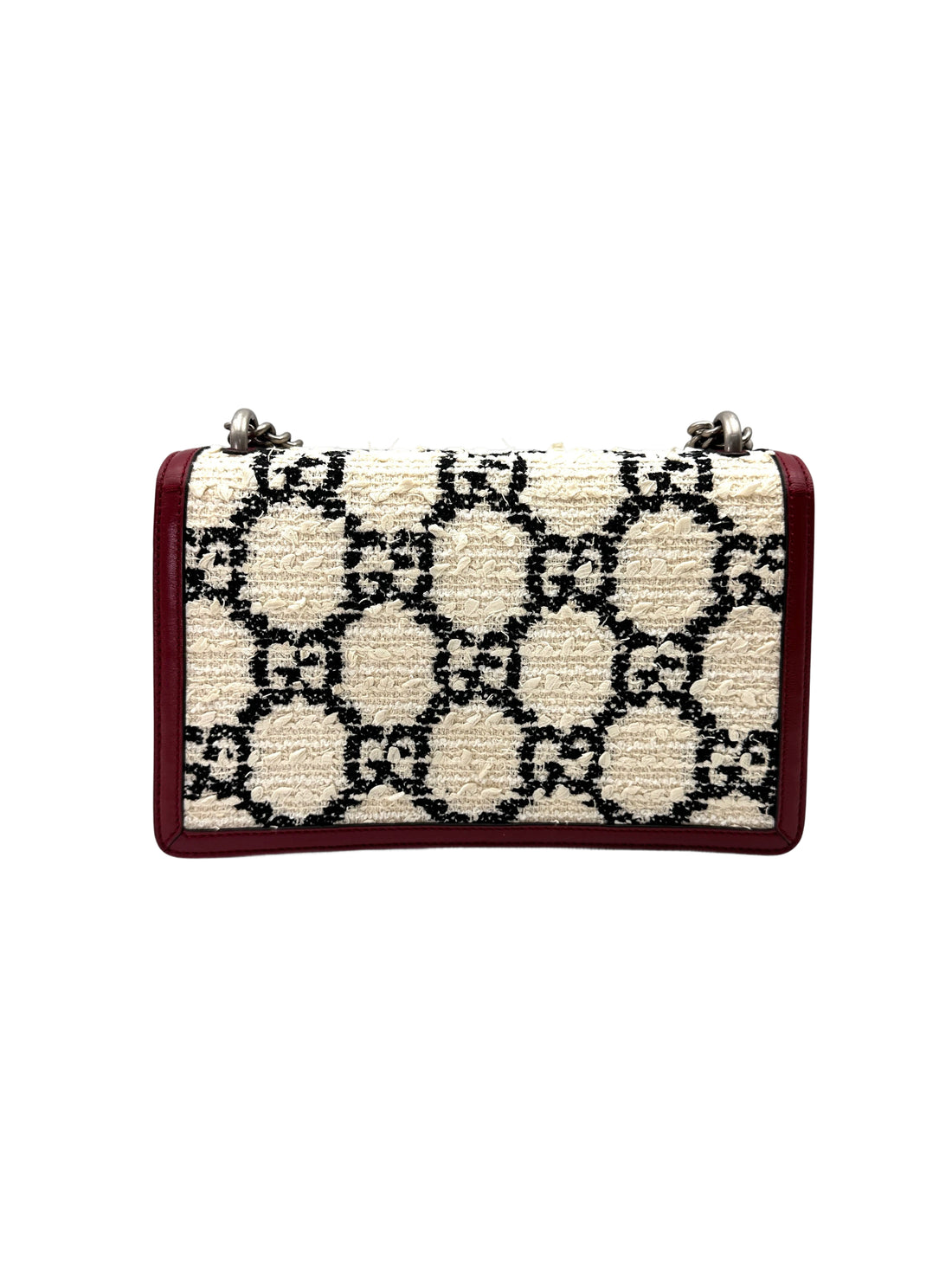 Gucci Dionysus Black/White Velvet Shoulder Bag GG1060