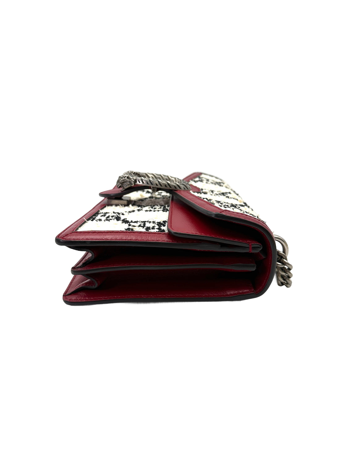 Gucci Dionysus Black/White Velvet Shoulder Bag GG1060