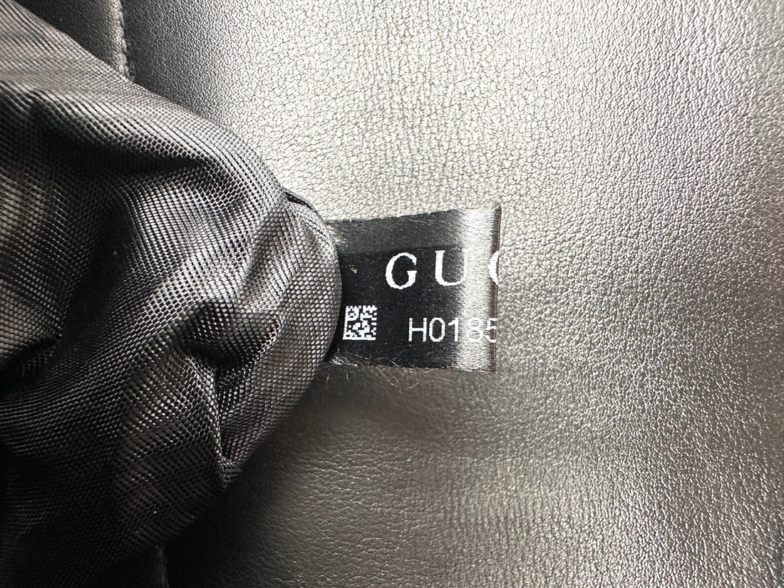 Gucci Interlocking Black Leather Shoulder Bag GG1058
